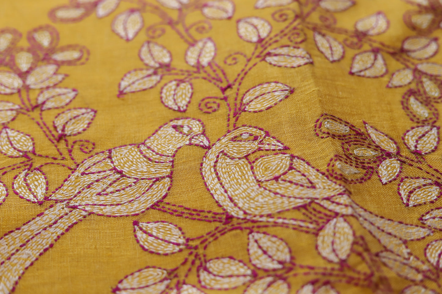 Handwoven Bengal Linen Saree