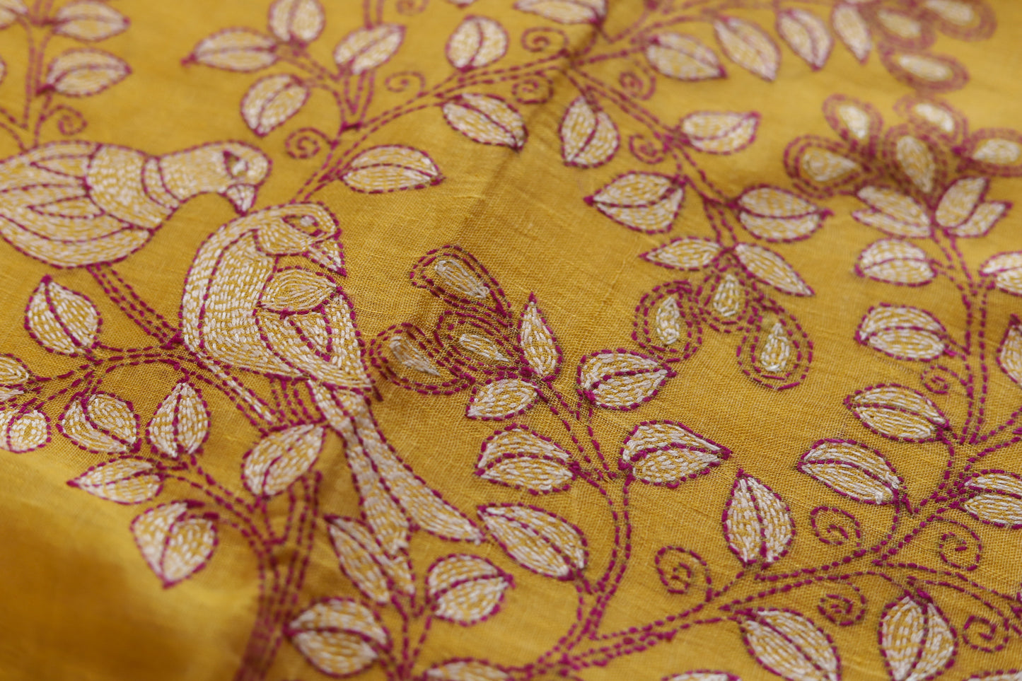 Handwoven Bengal Linen Saree