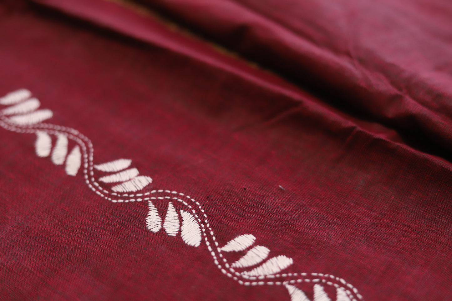 Bengal Handwoven Khesh Kantha Saree