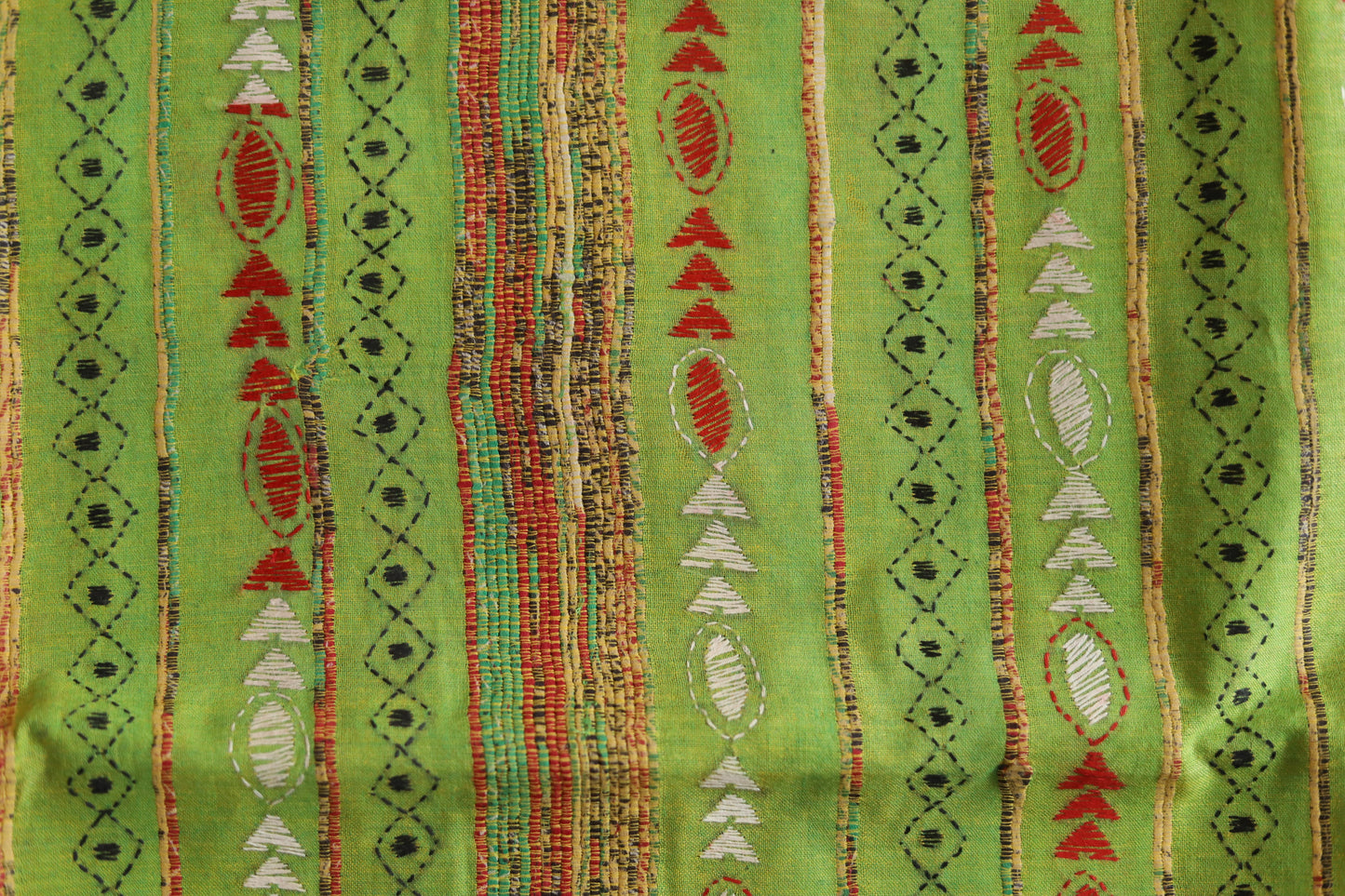 Bengal Handwoven Khesh Kantha Saree