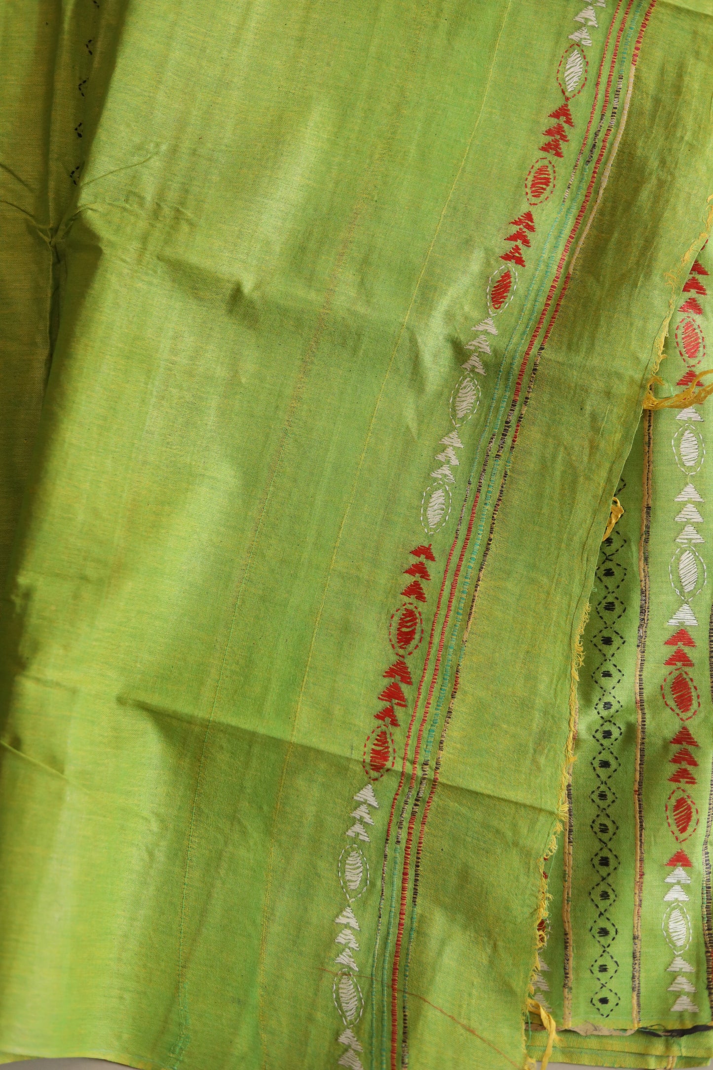 Bengal Handwoven Khesh Kantha Saree