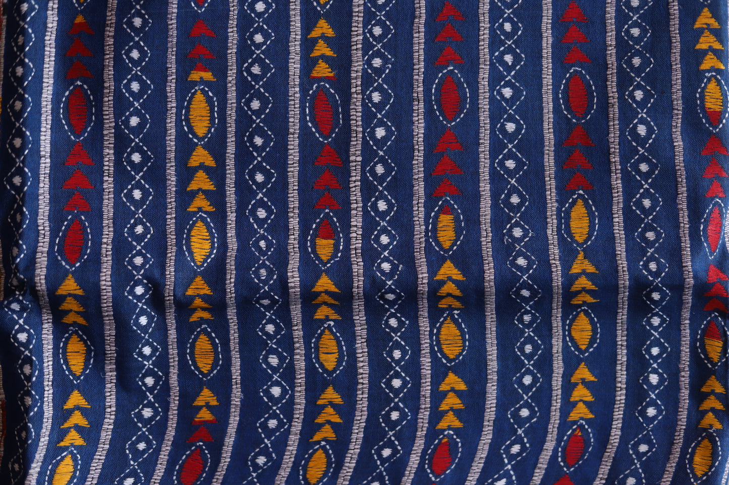 Bengal Handwoven Khesh Kantha Saree