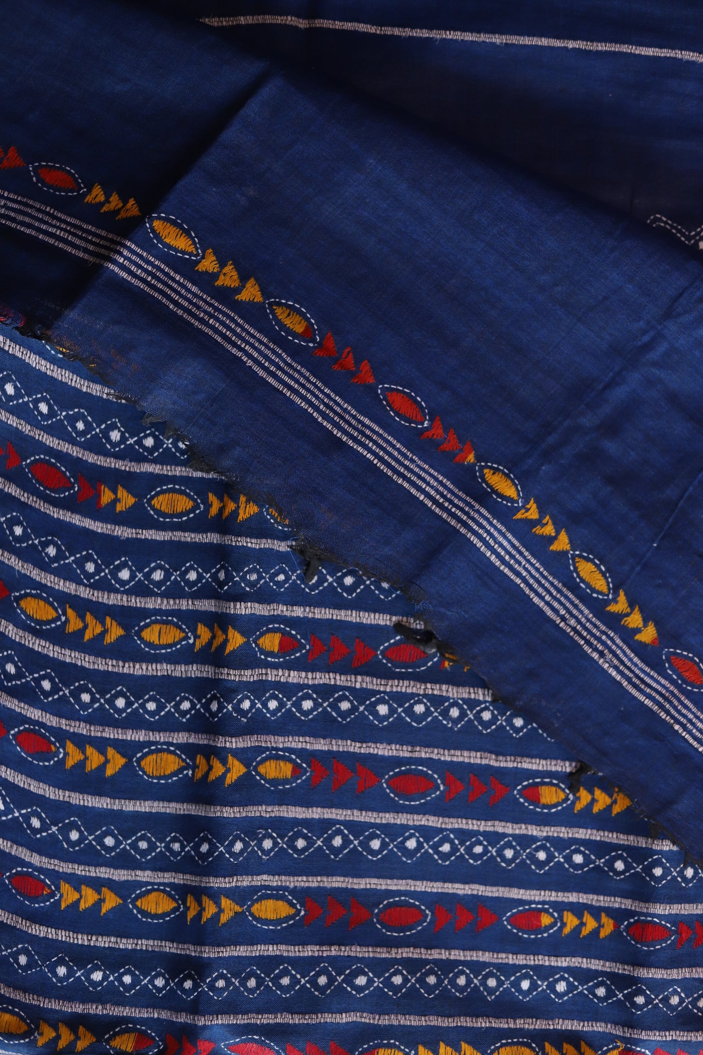 Bengal Handwoven Khesh Kantha Saree