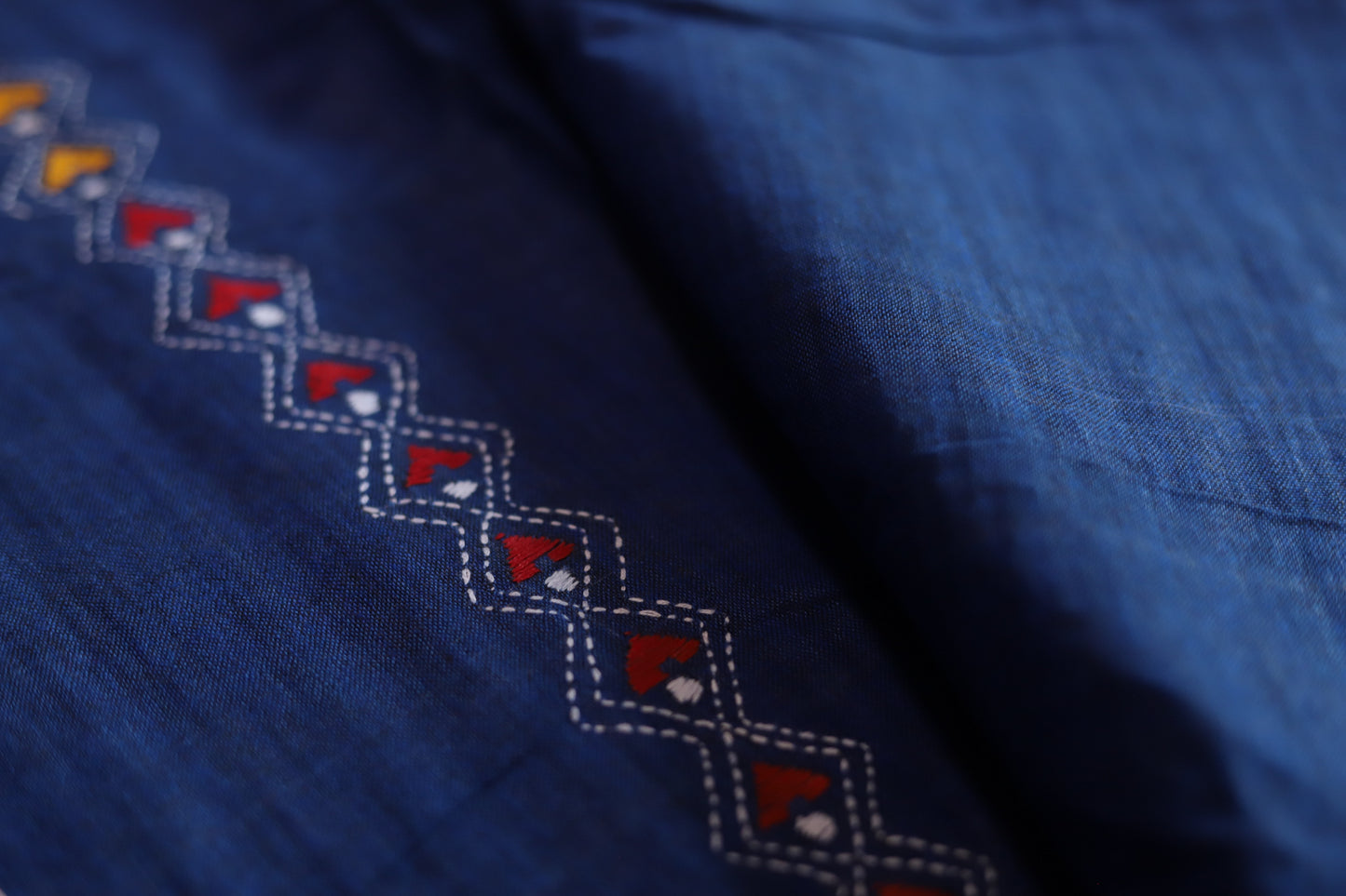 Bengal Handwoven Khesh Kantha Saree