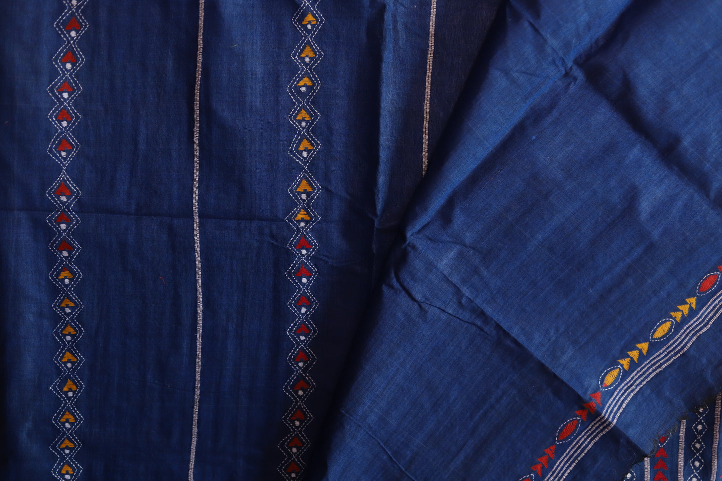 Bengal Handwoven Khesh Kantha Saree