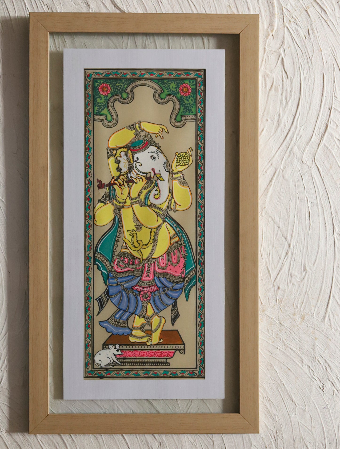 Patachitra Ganesh Painting Wallart Hanging