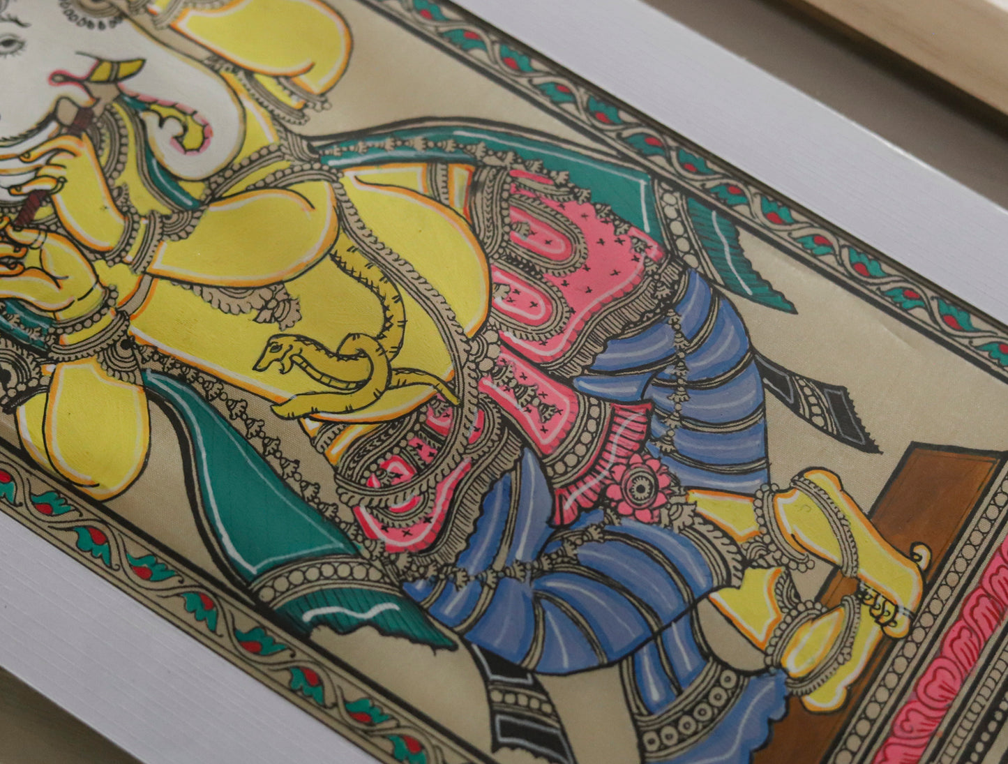Patachitra Ganesh Painting Wallart Hanging