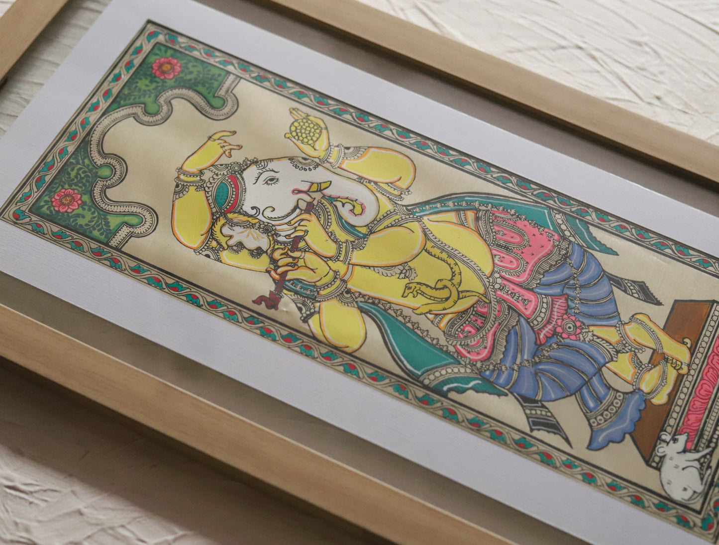Patachitra Ganesh Painting Wallart Hanging