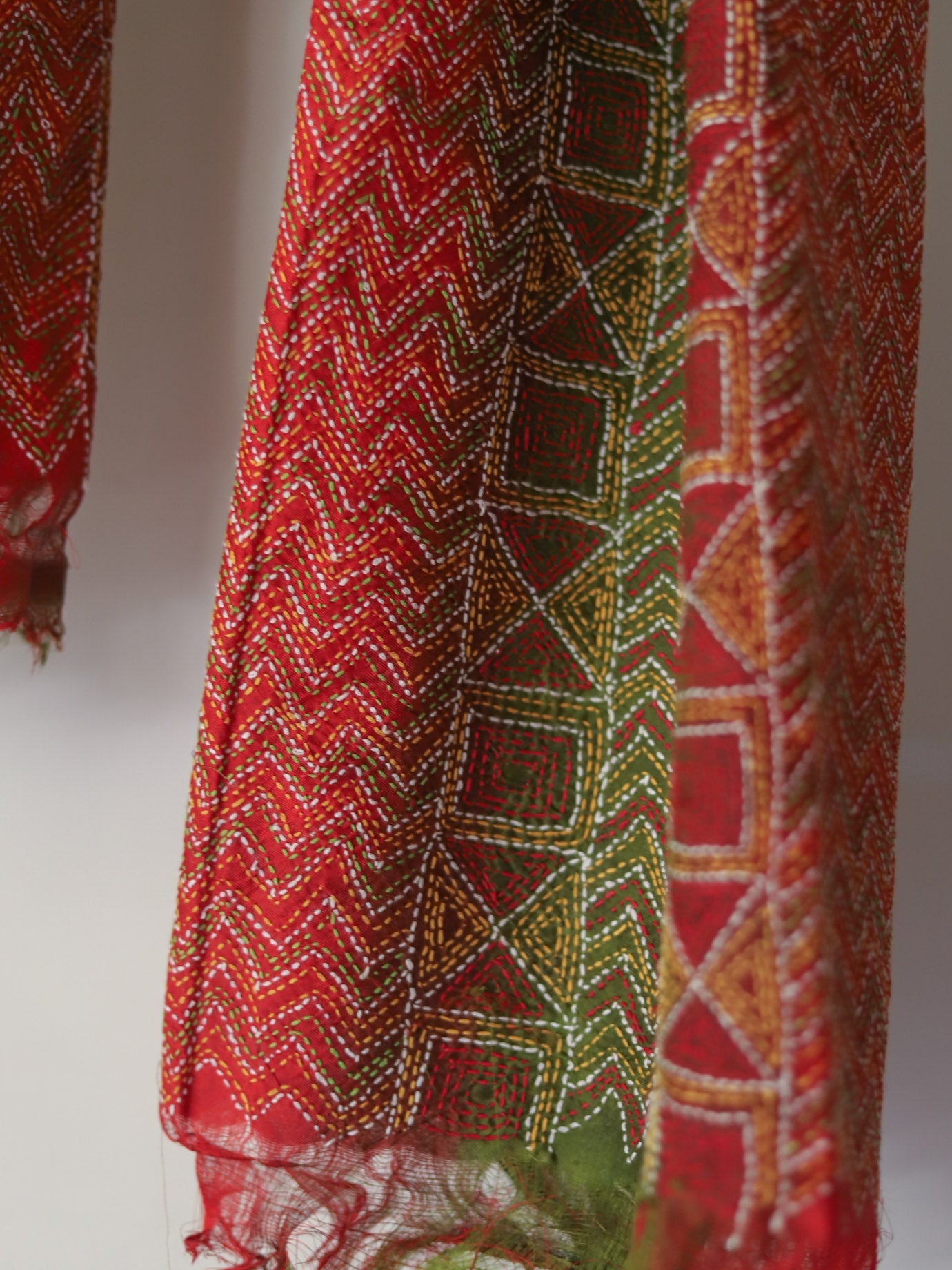 Bengal Hand Embroidery Kantha Stitch Dupatta