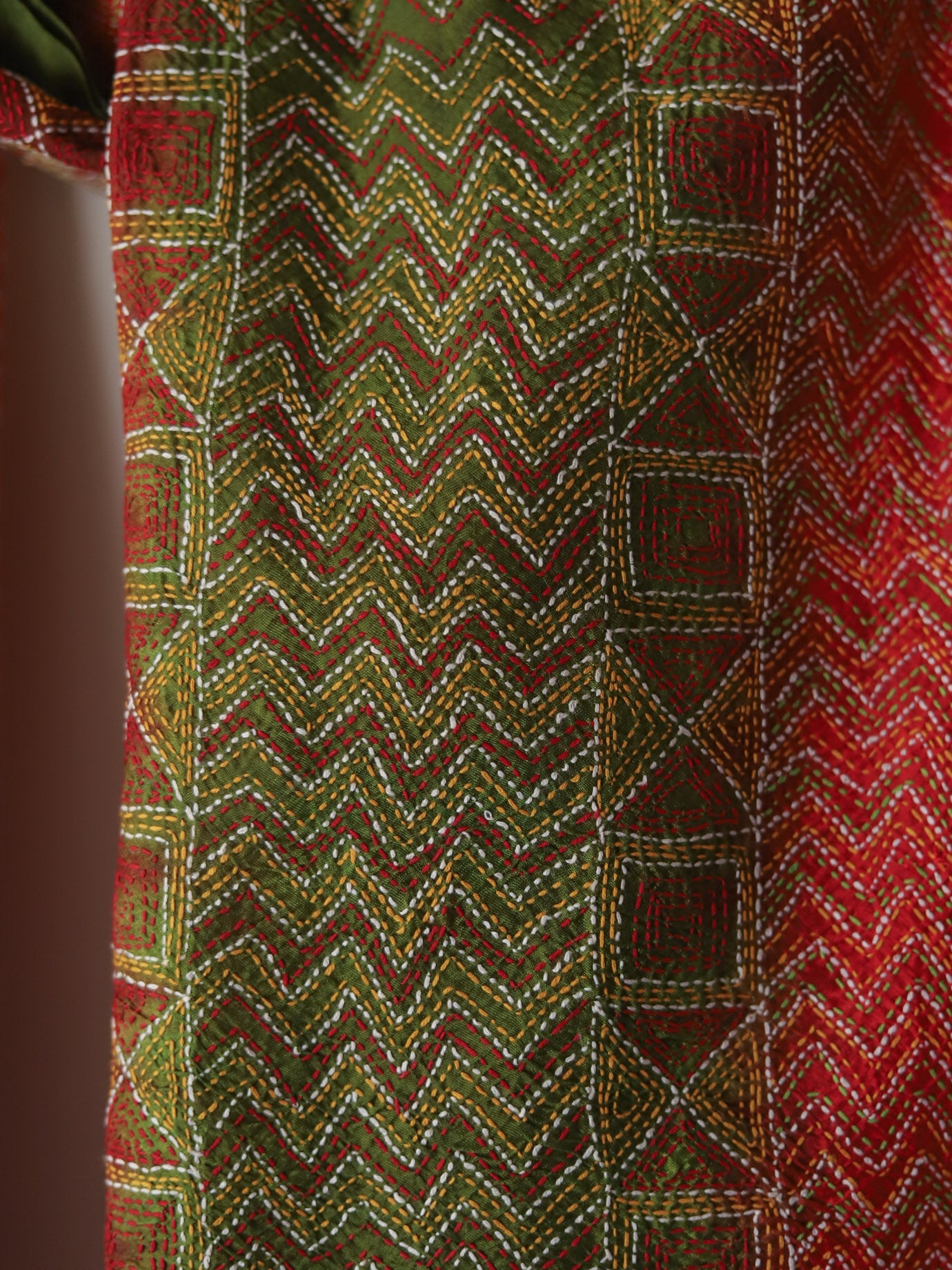 Bengal Hand Embroidery Kantha Stitch Dupatta