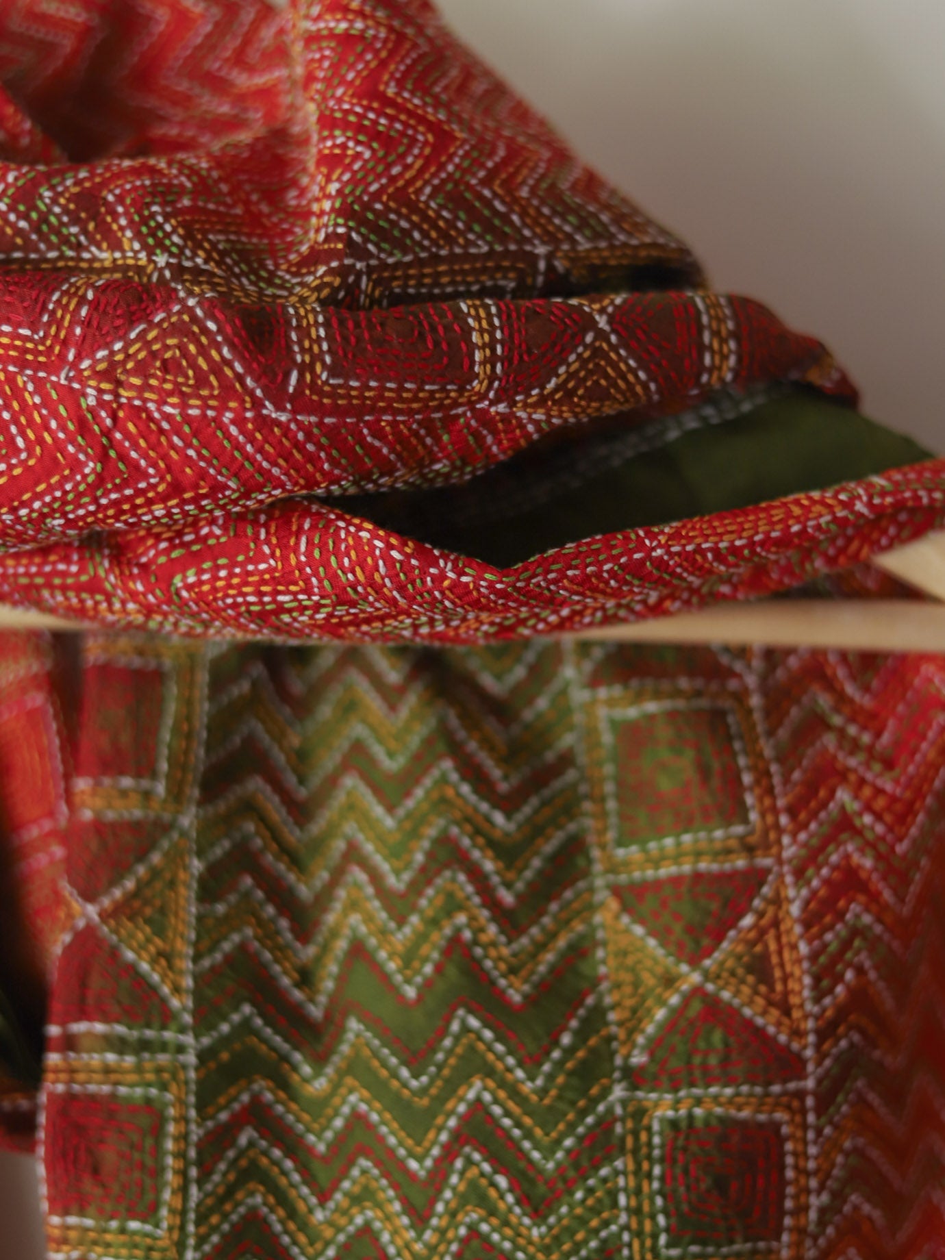 Bengal Hand Embroidery Kantha Stitch Dupatta