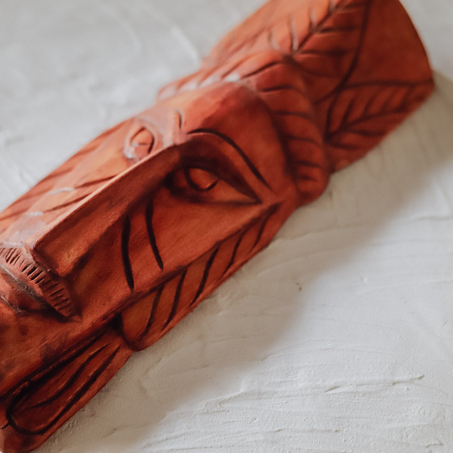 Bengal Wooden Hand-carved Mask Wall Hanging