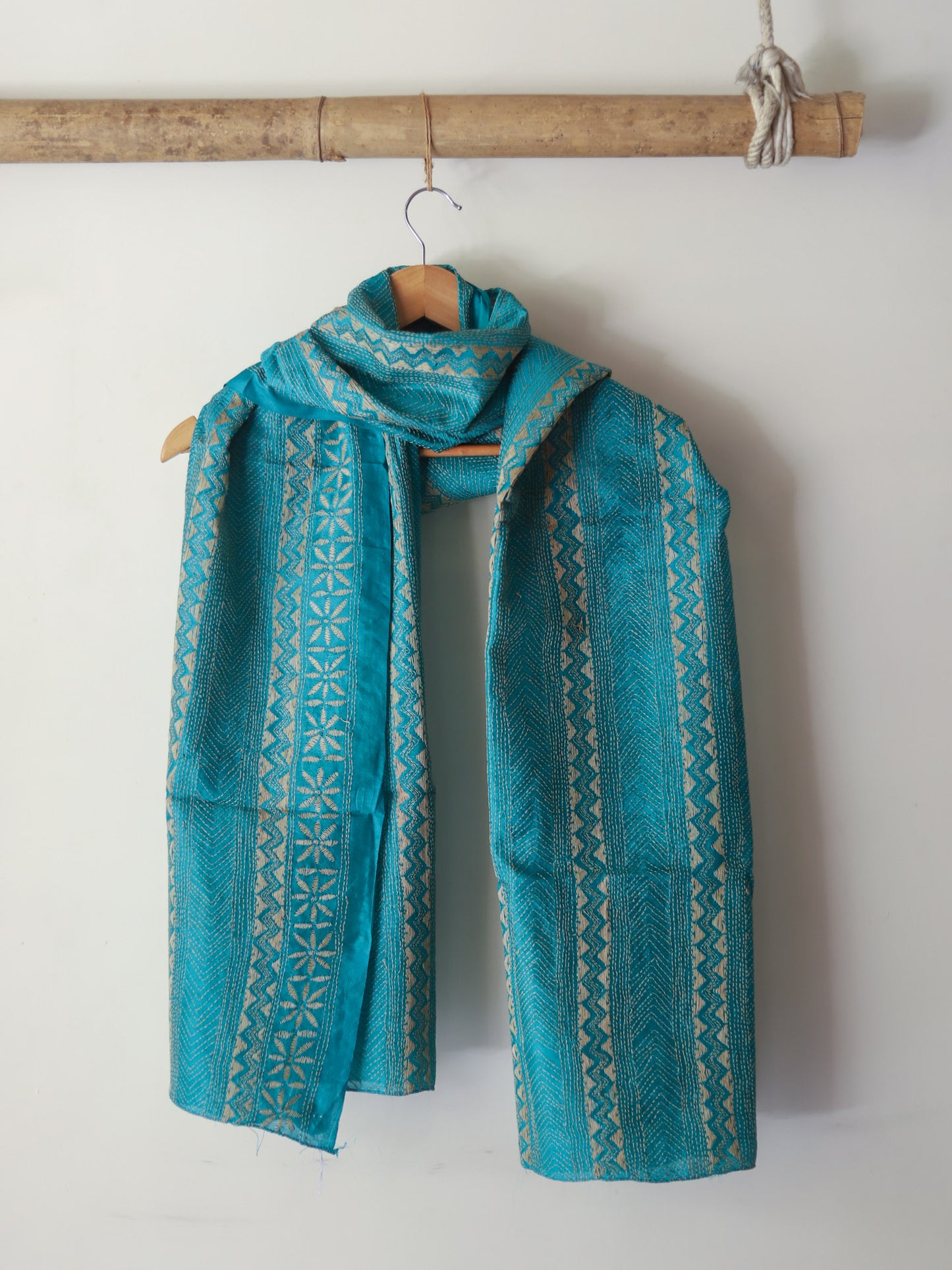 Bengal Hand Embroidery Kantha Stitch Dupatta