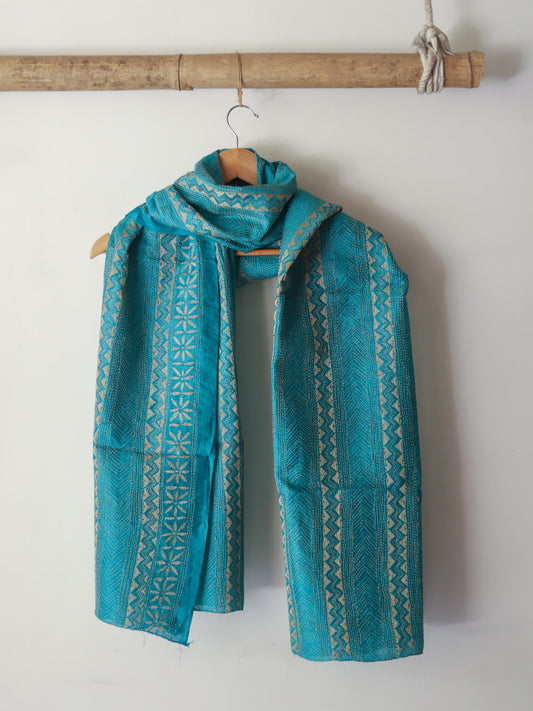 Bengal Hand Embroidery Kantha Stitch Dupatta