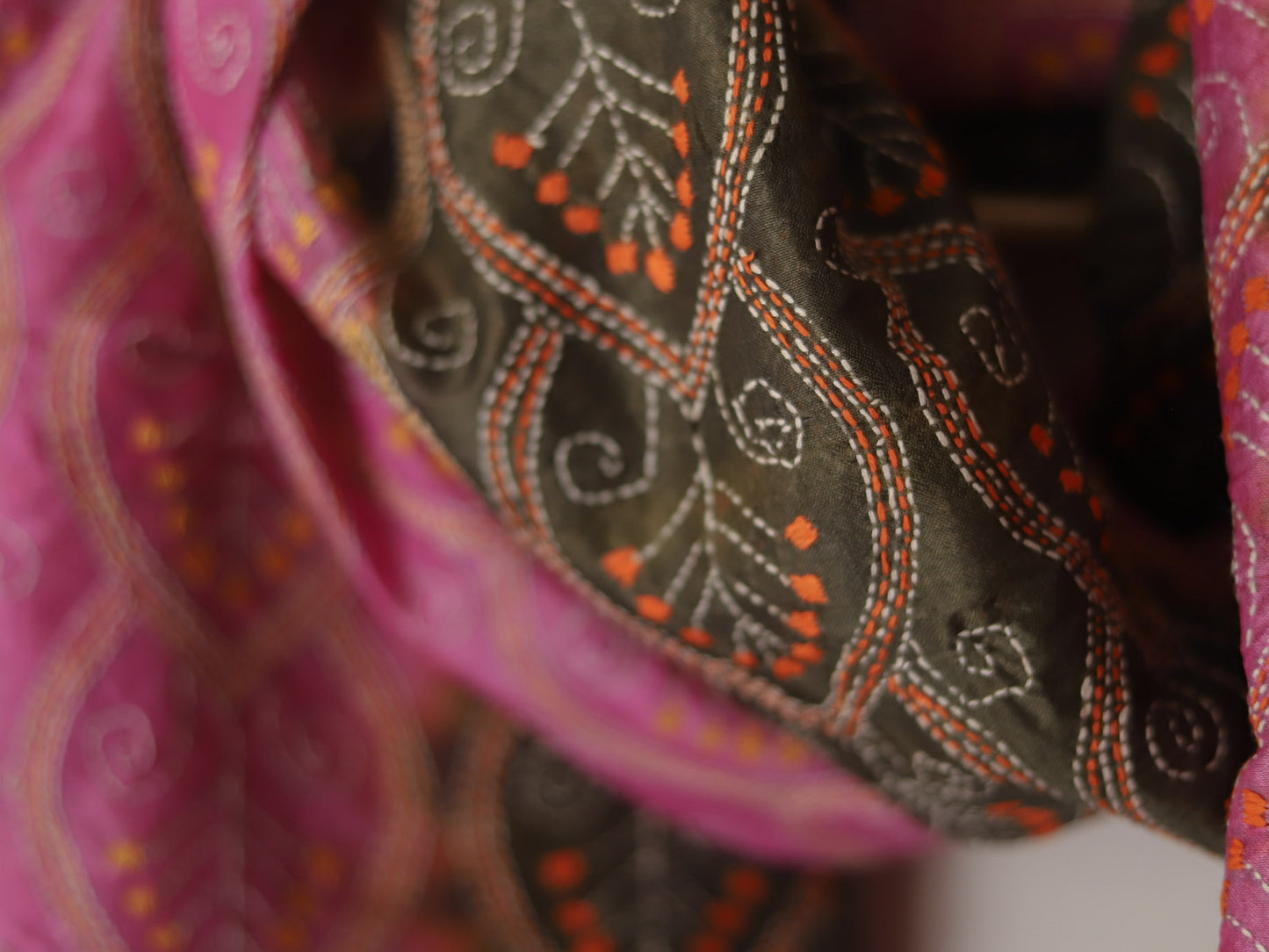Bengal Hand Embroidery Kantha Stitch Dupatta