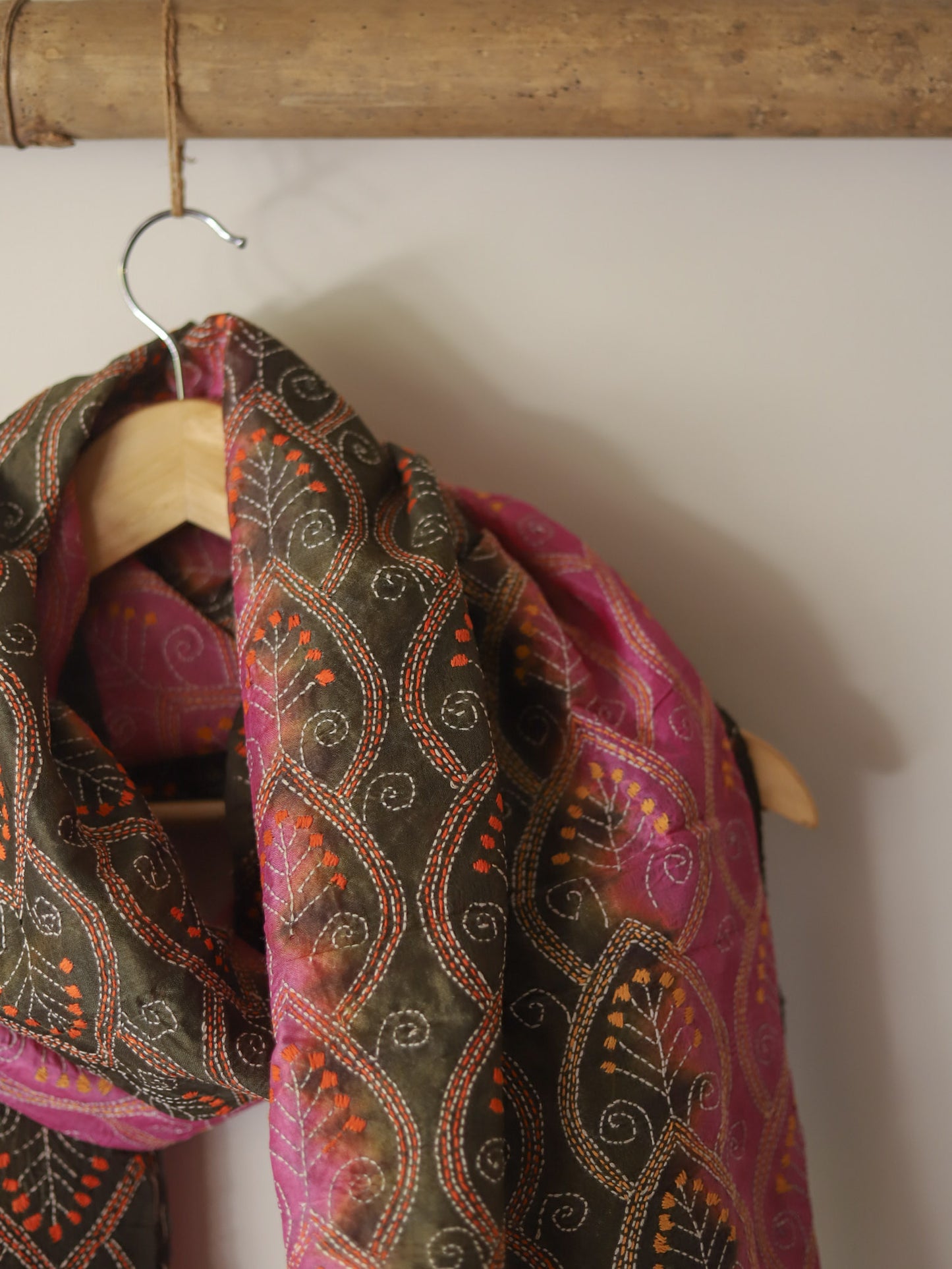 Bengal Hand Embroidery Kantha Stitch Dupatta