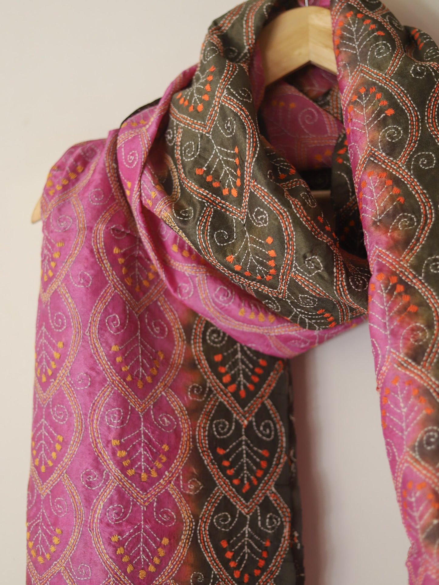 Bengal Hand Embroidery Kantha Stitch Dupatta