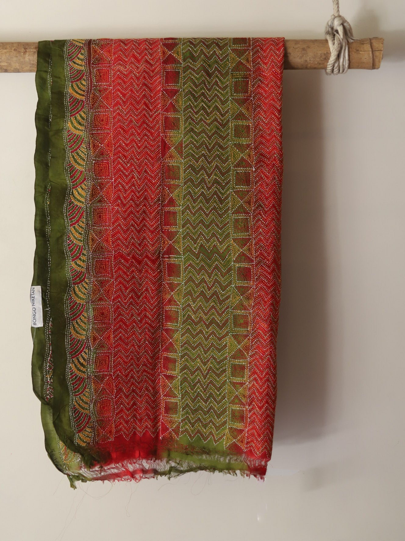 Bengal Hand Embroidery Kantha Stitch Dupatta