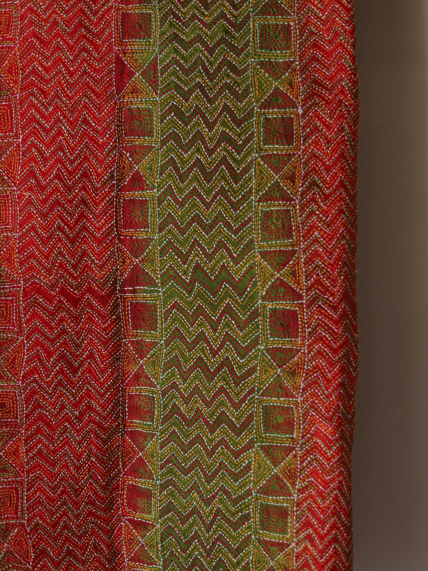 Bengal Hand Embroidery Kantha Stitch Dupatta