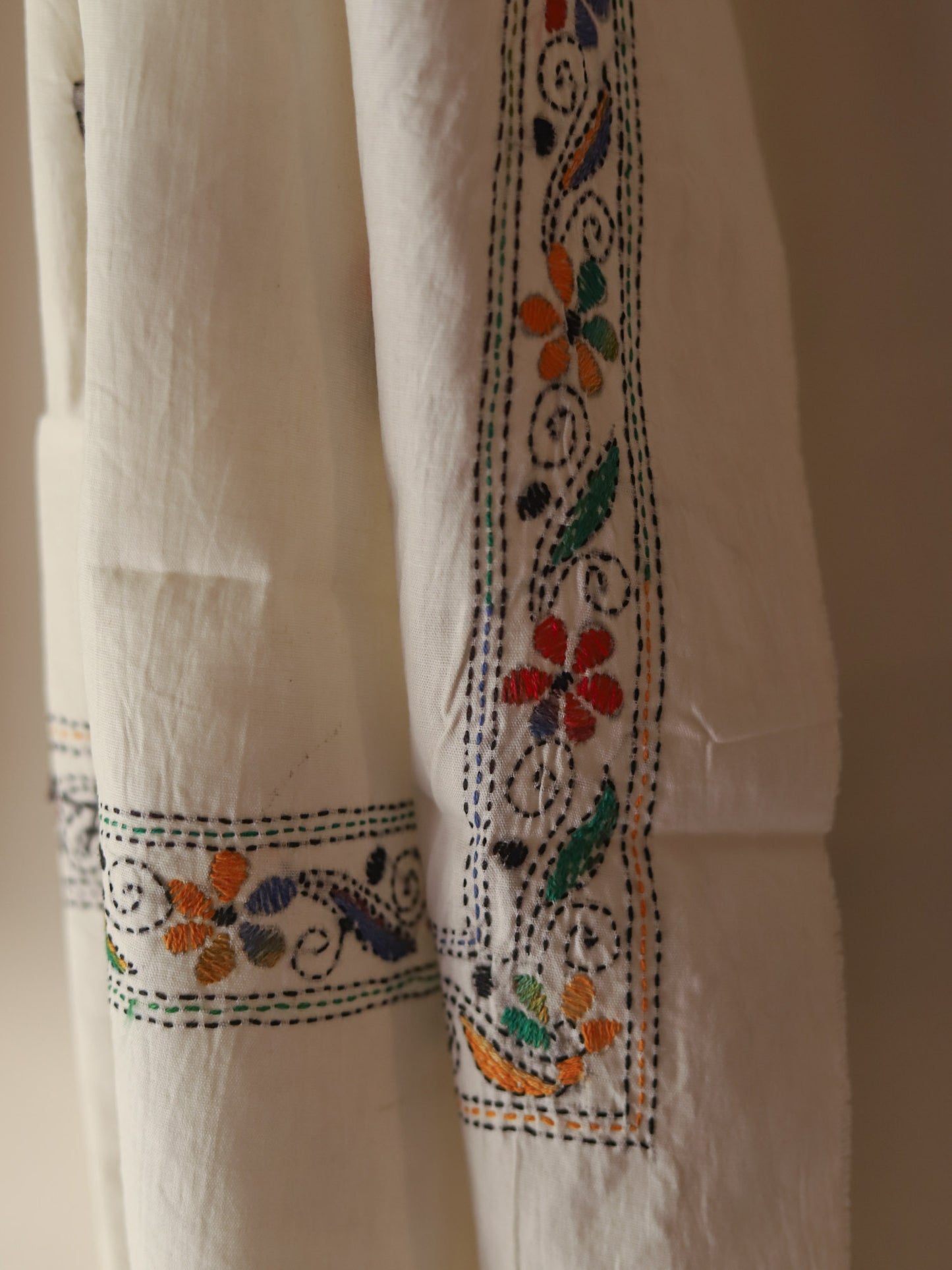 Bengal Hand Embroidery Kantha Cotton Dupatta