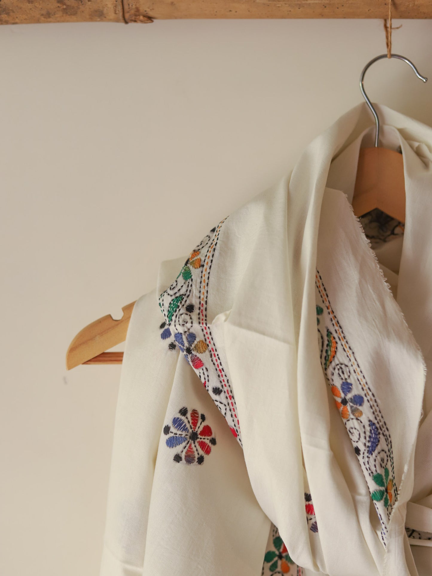 Bengal Hand Embroidery Kantha Cotton Dupatta