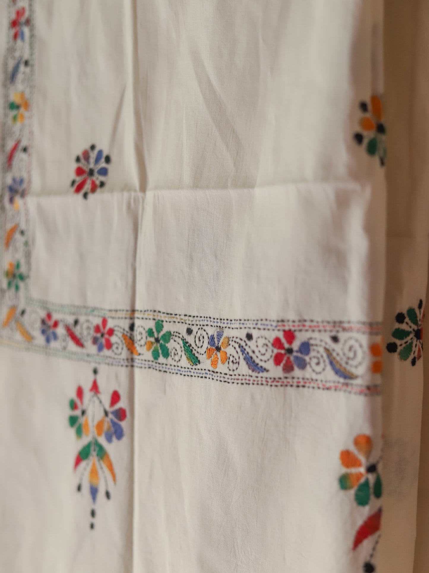 Bengal Hand Embroidery Kantha Cotton Dupatta