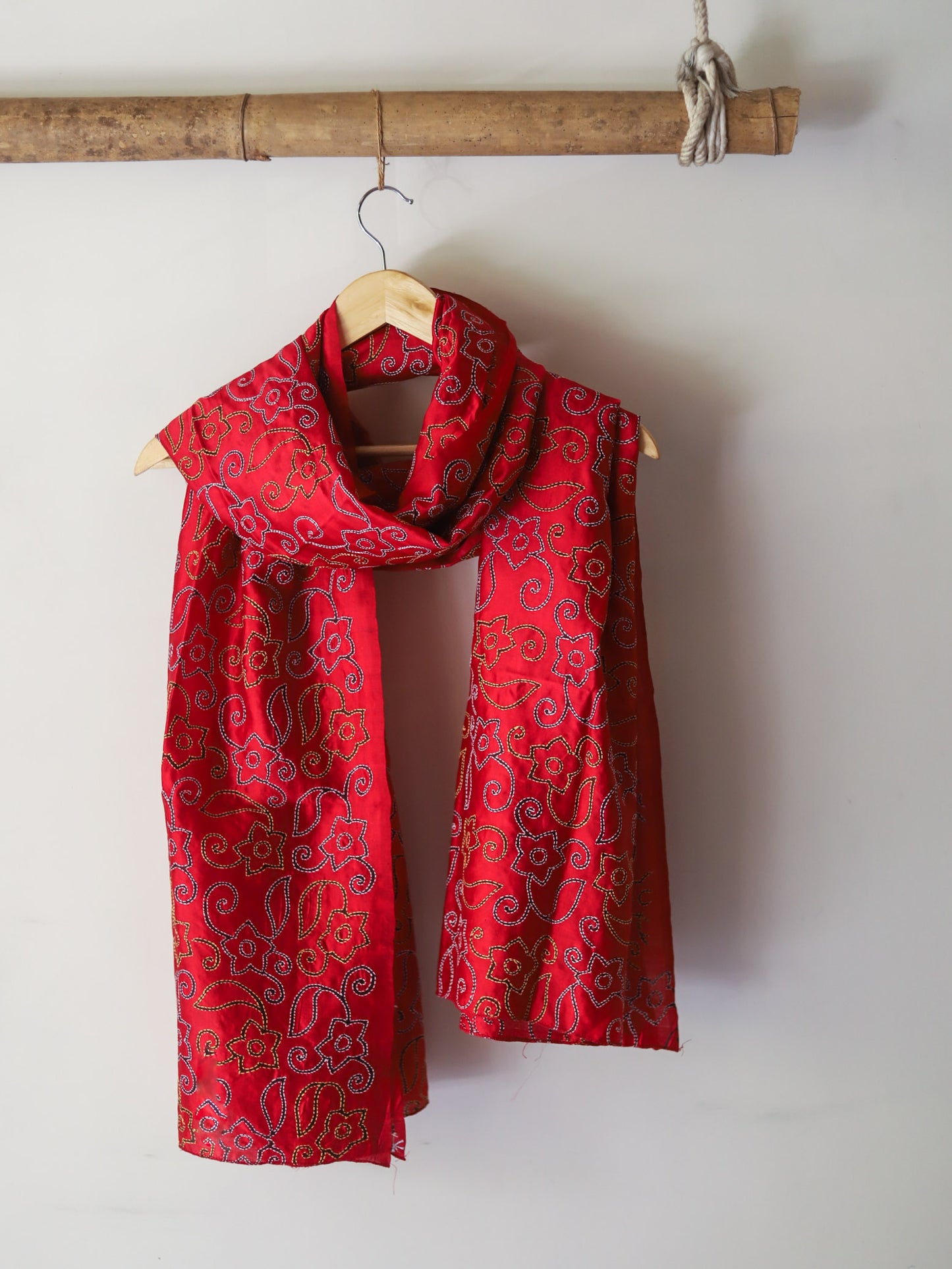 Bengal Hand Embroidery Kantha Stitch Dupatta