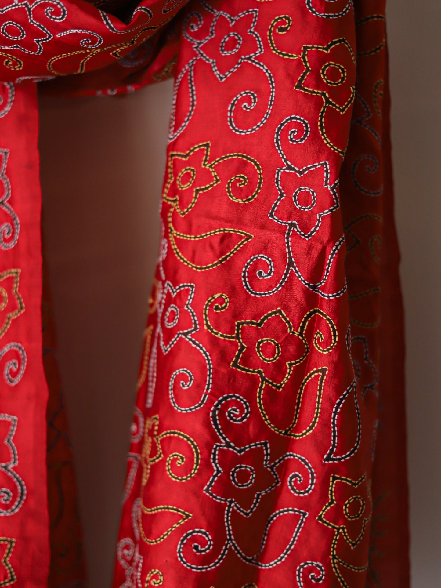 Bengal Hand Embroidery Kantha Stitch Dupatta