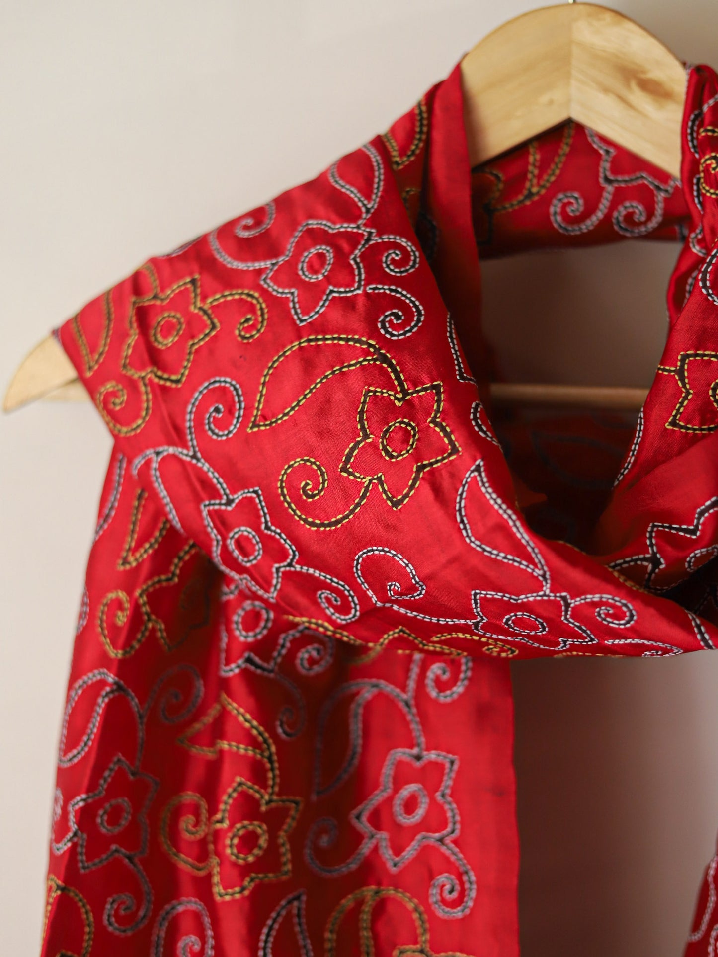 Bengal Hand Embroidery Kantha Stitch Dupatta