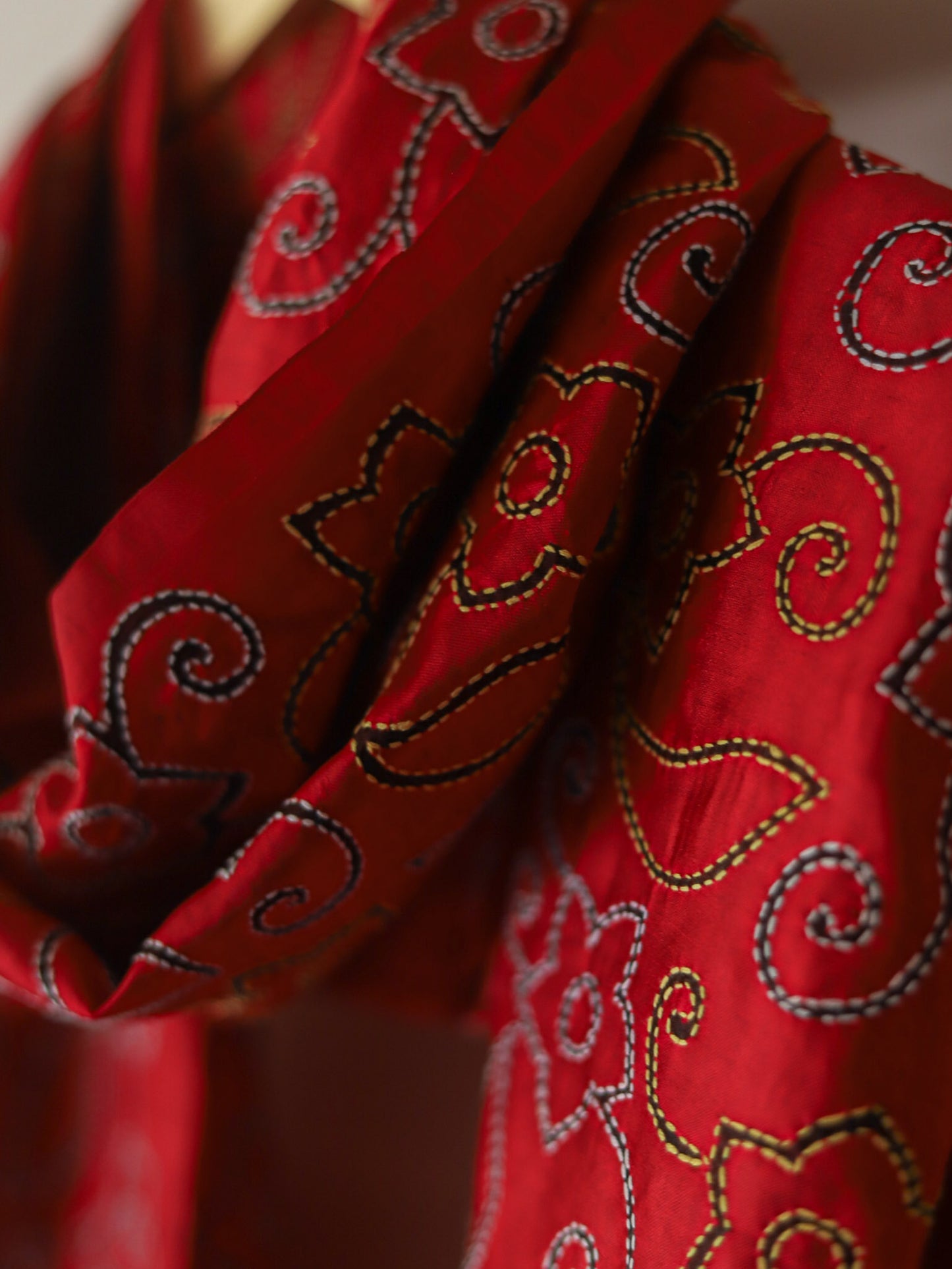 Bengal Hand Embroidery Kantha Stitch Dupatta