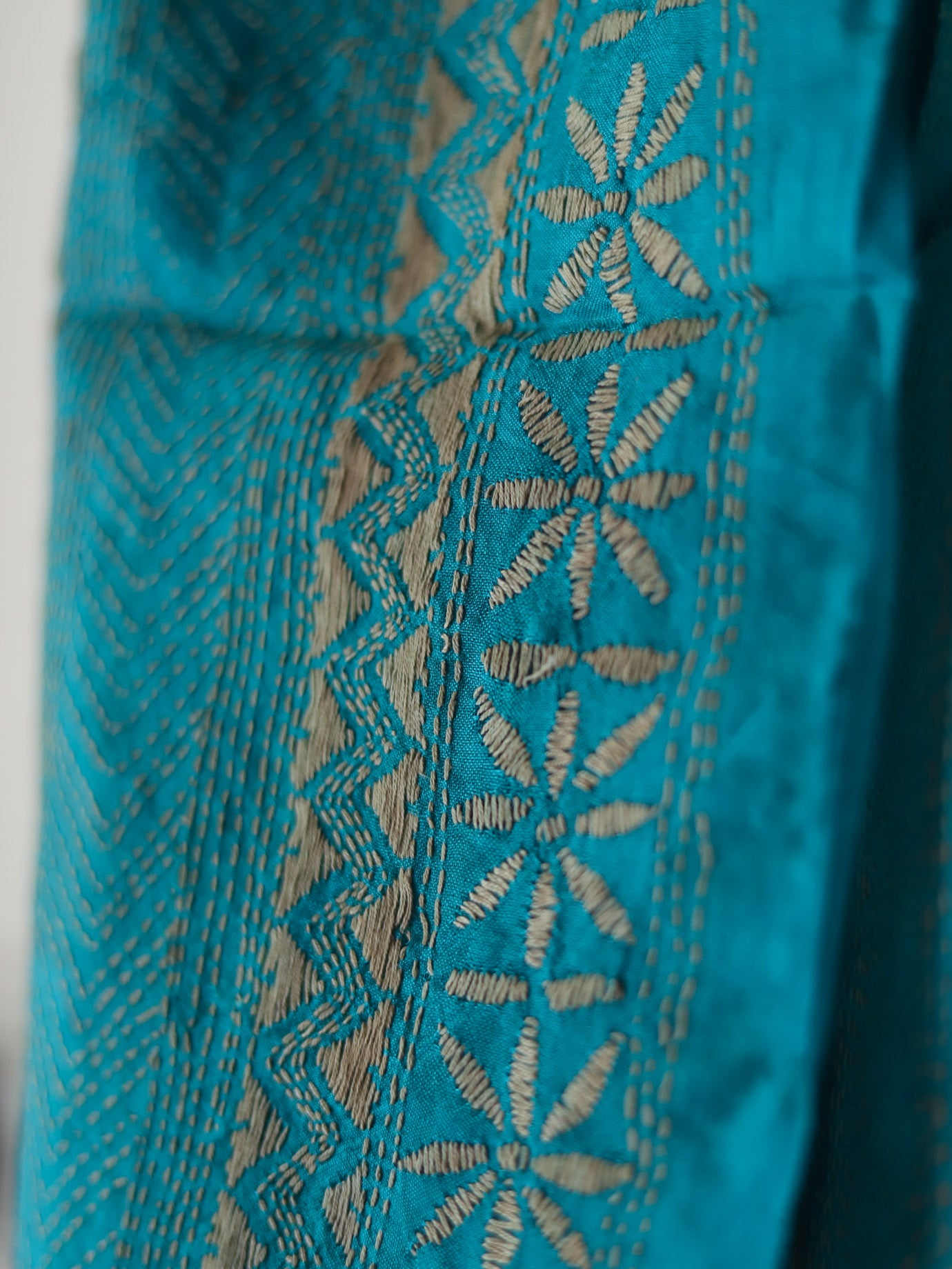 Bengal Hand Embroidery Kantha Stitch Dupatta