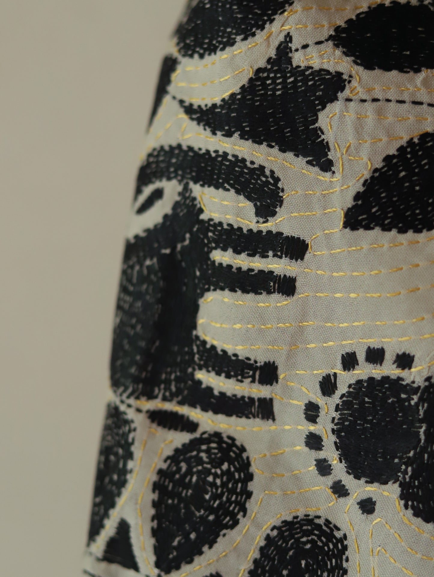 Bengal Hand Embroidery Kantha Stitch Silk Stole