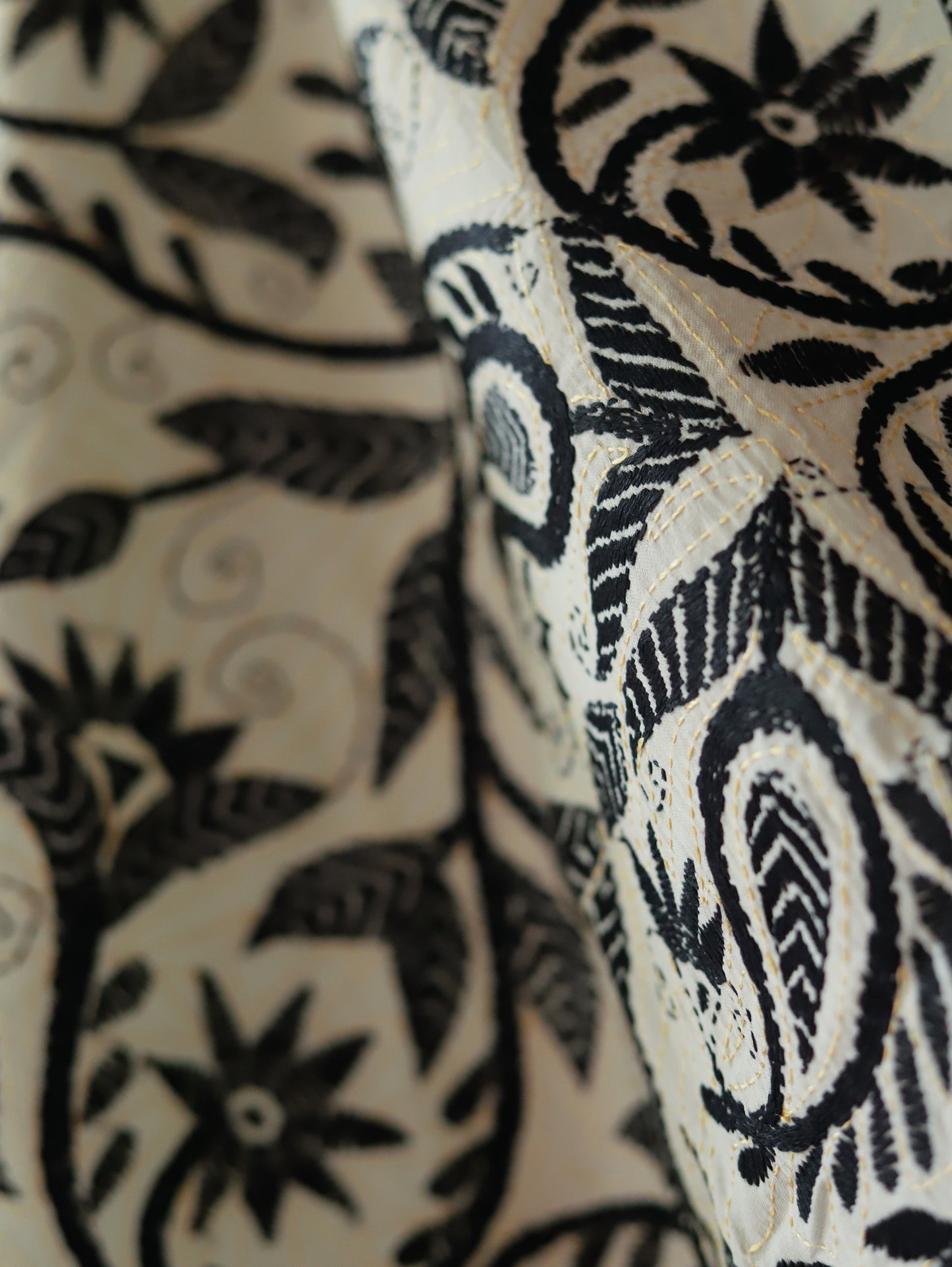 Bengal Hand Embroidery Kantha Stitch Dupatta