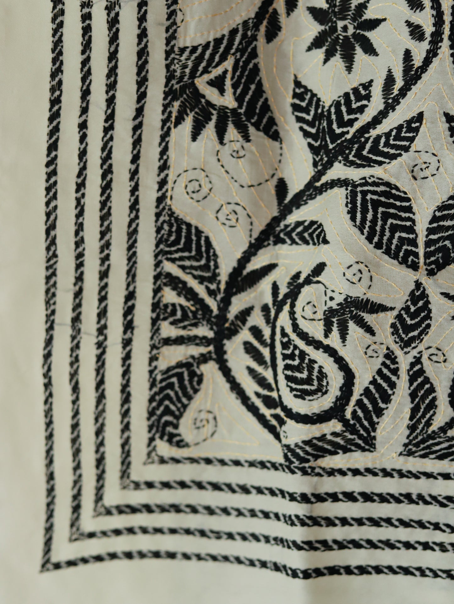 Bengal Hand Embroidery Kantha Stitch Dupatta