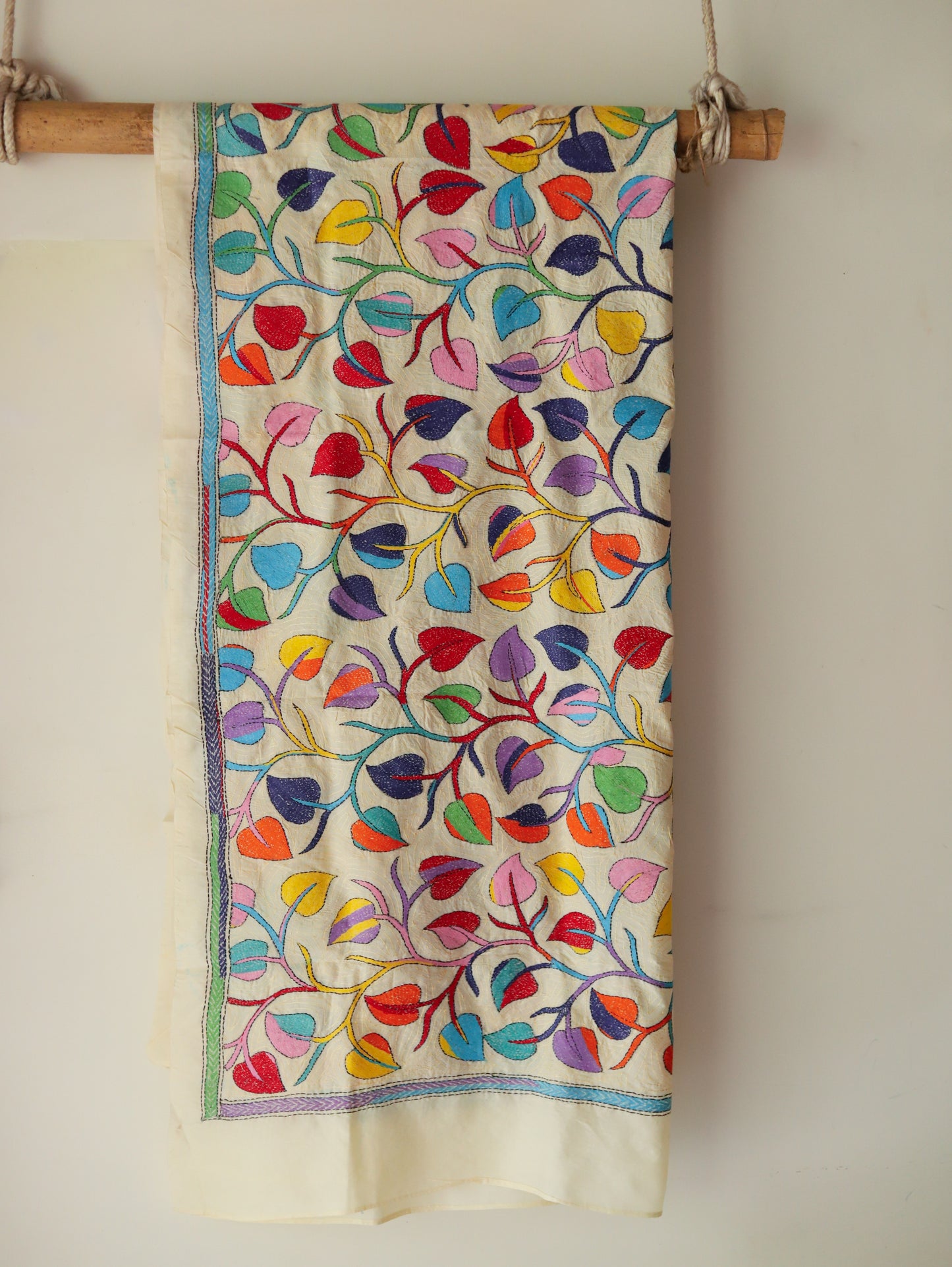 Bengal Hand Embroidery Kantha Stitch Dupatta