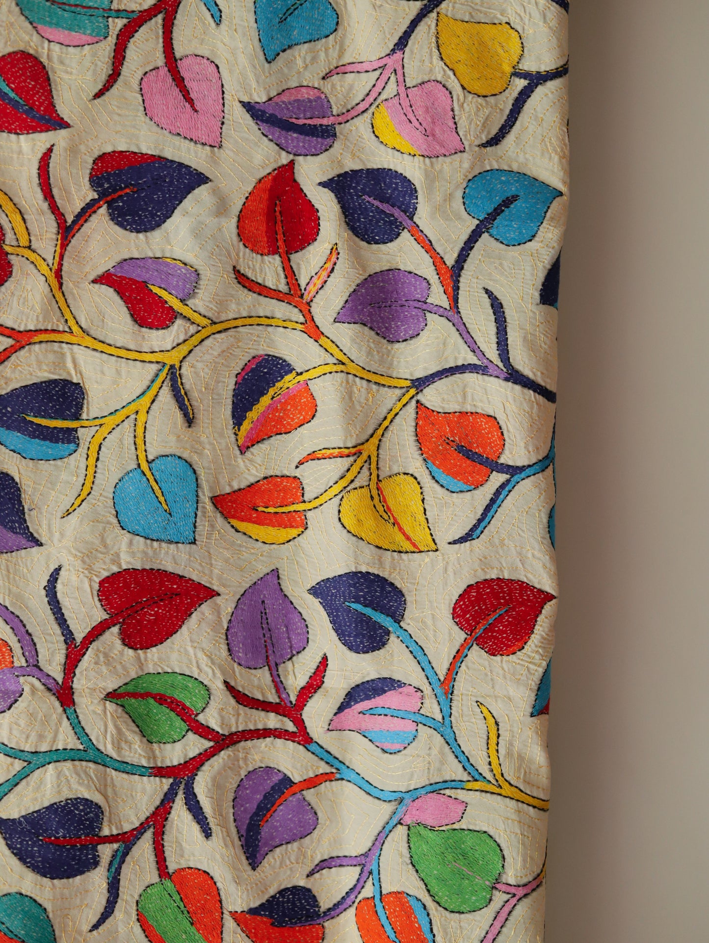 Bengal Hand Embroidery Kantha Stitch Dupatta