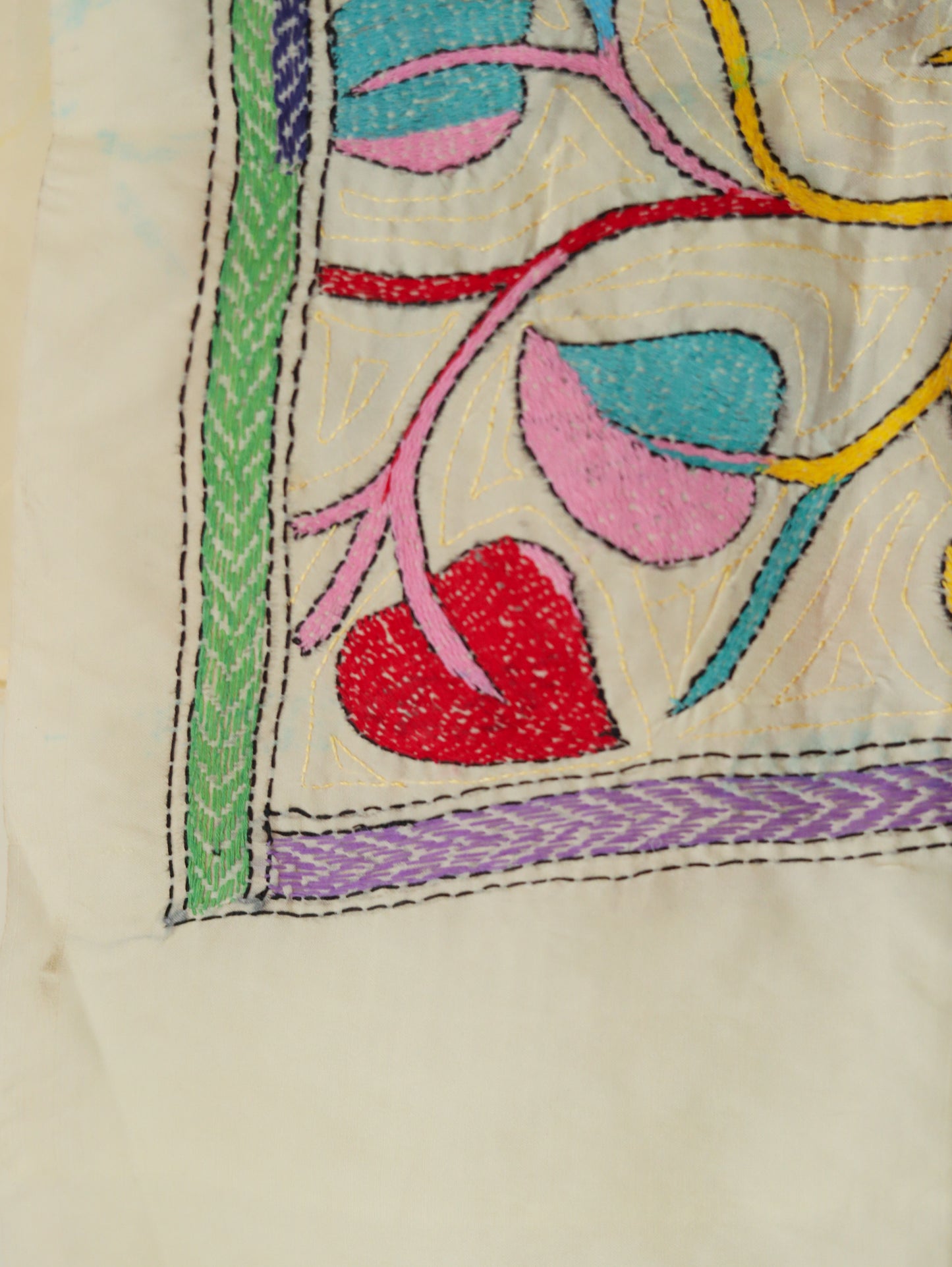 Bengal Hand Embroidery Kantha Stitch Dupatta