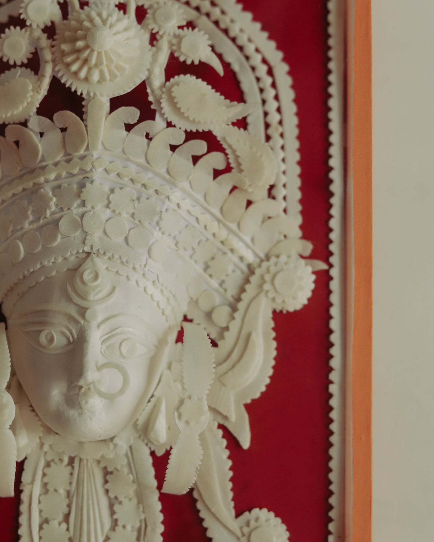 Handmade Bengal Sholapith Durga Maa Handicraft