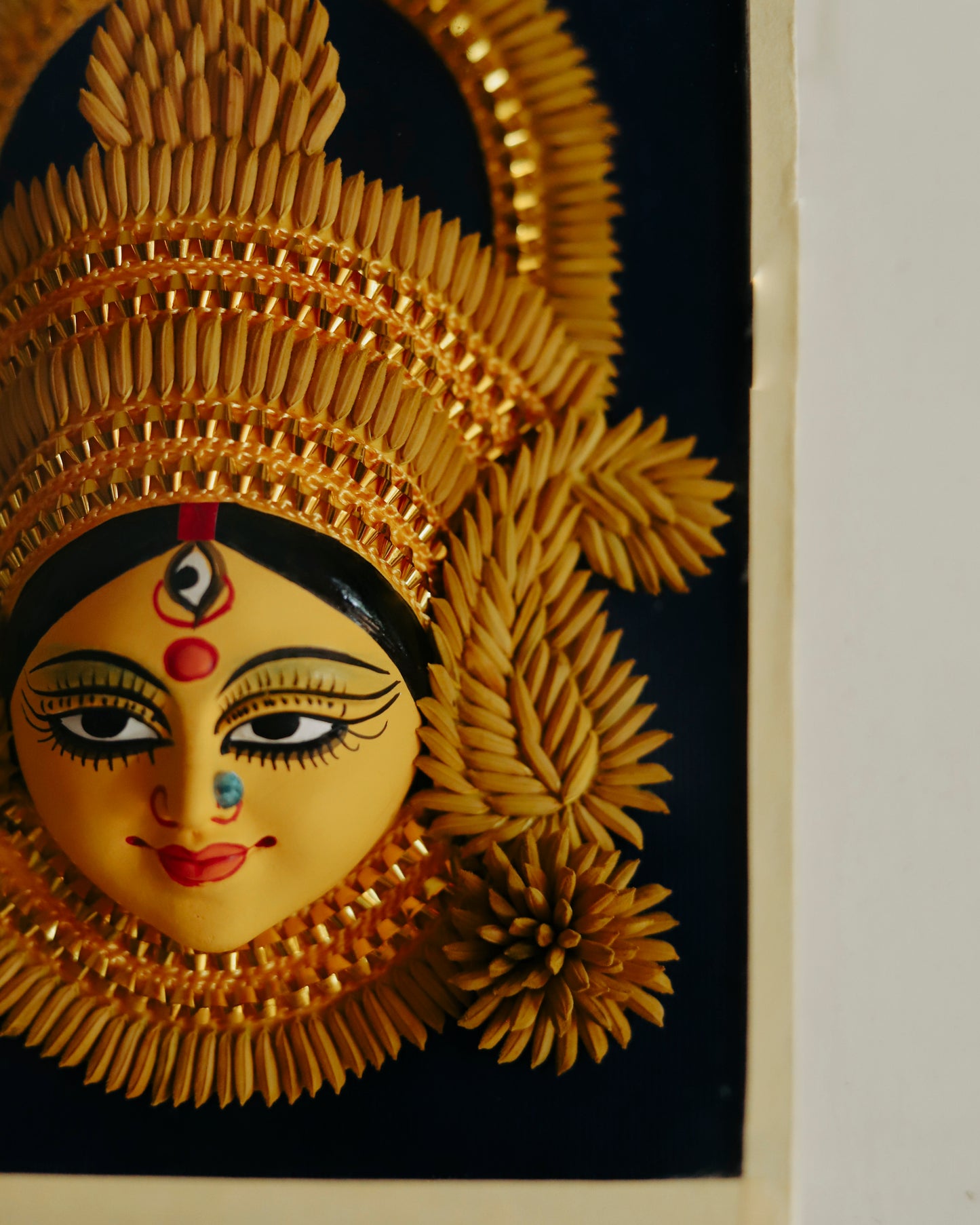 Handmade Bengal Paddy Durga Maa Handicraft