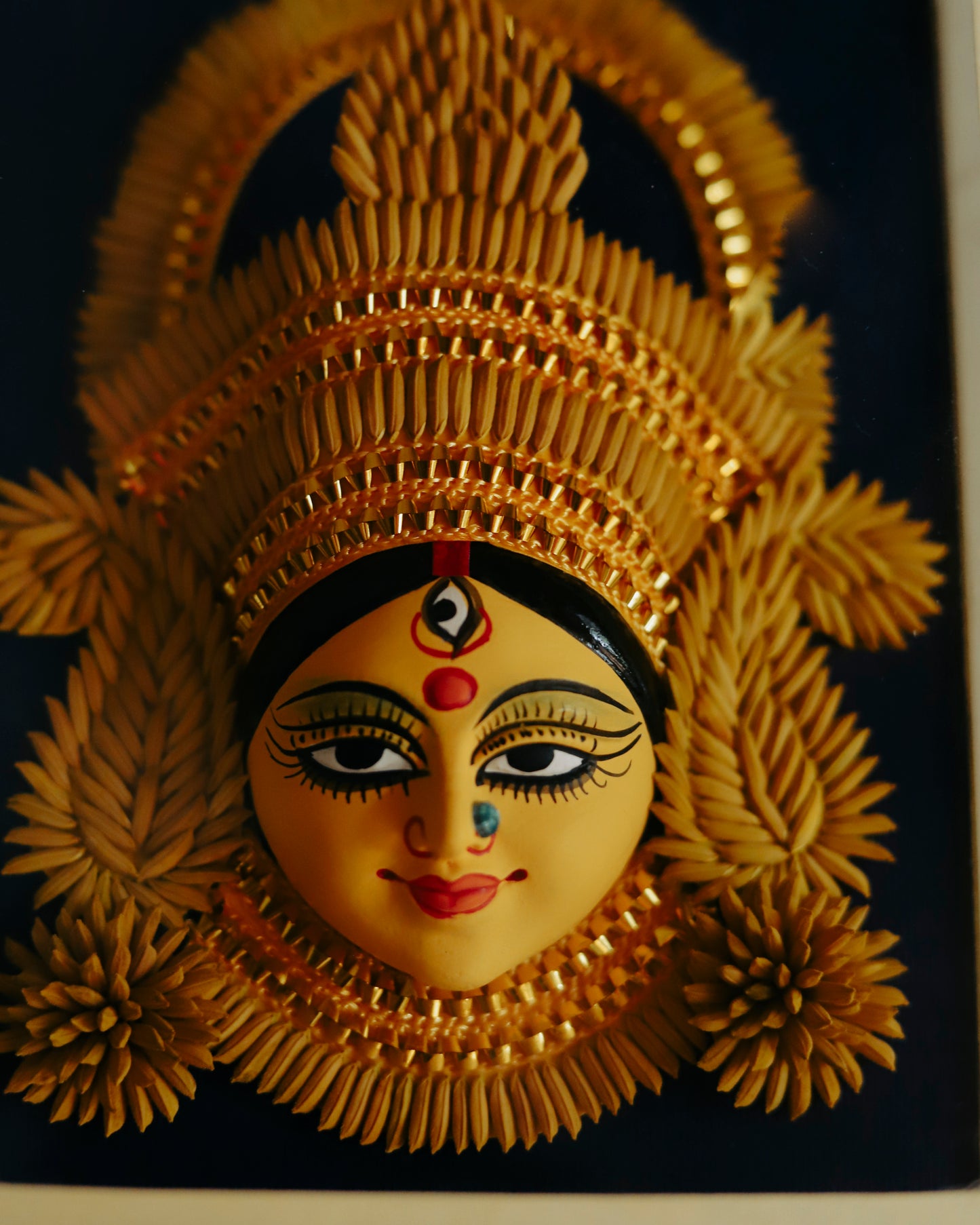Handmade Bengal Paddy Durga Maa Handicraft