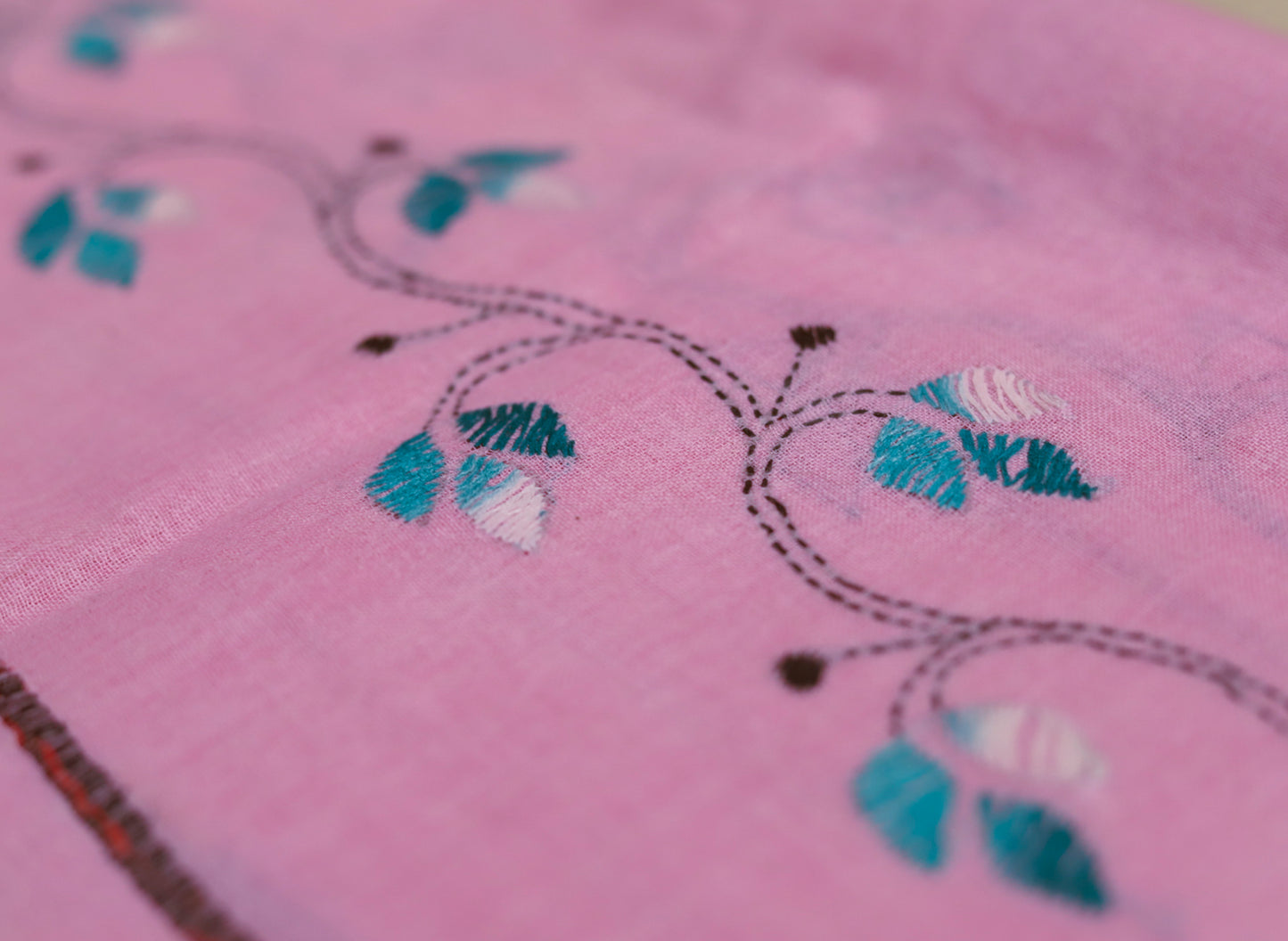 Bengal Handwoven Khesh Kantha Saree