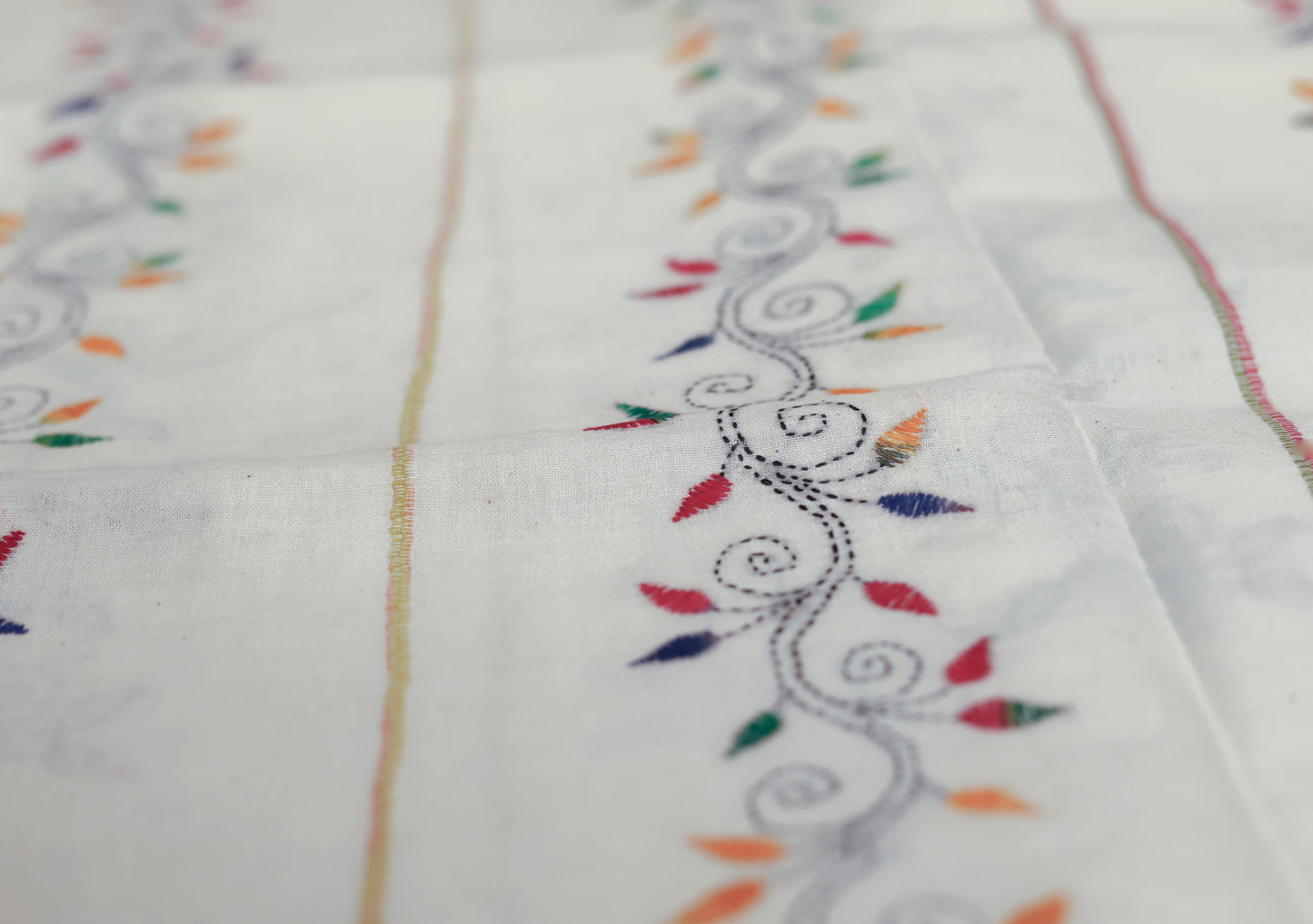 Bengal Handwoven Khesh Kantha Saree