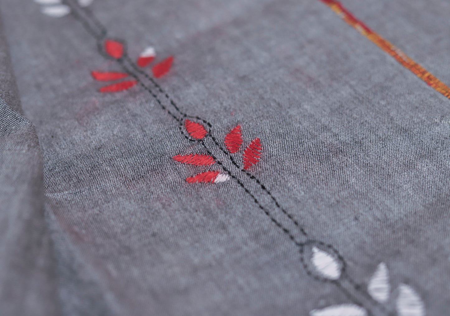 Bengal Handwoven Khesh Kantha Saree