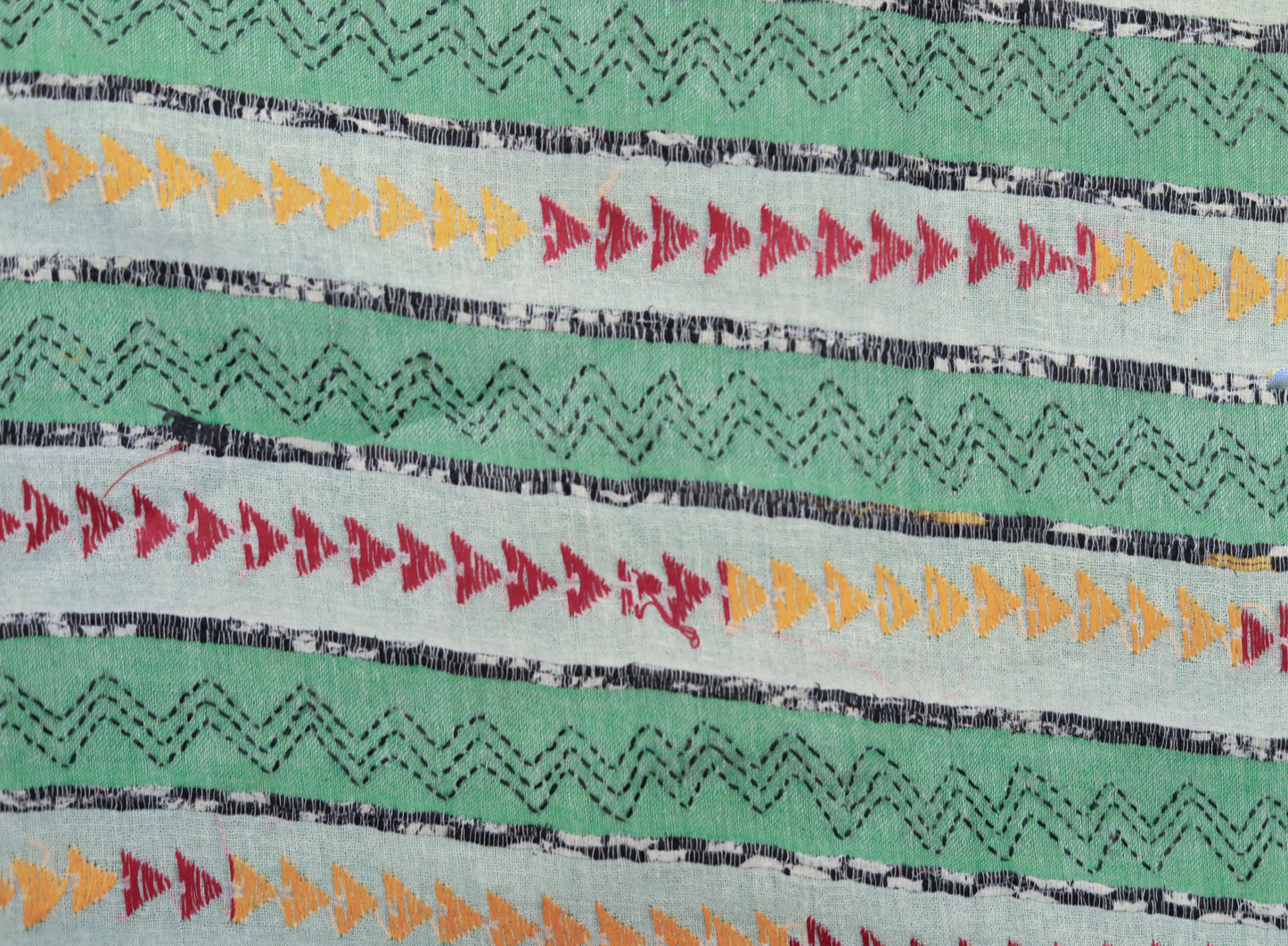 Bengal Handwoven Khesh Kantha Saree