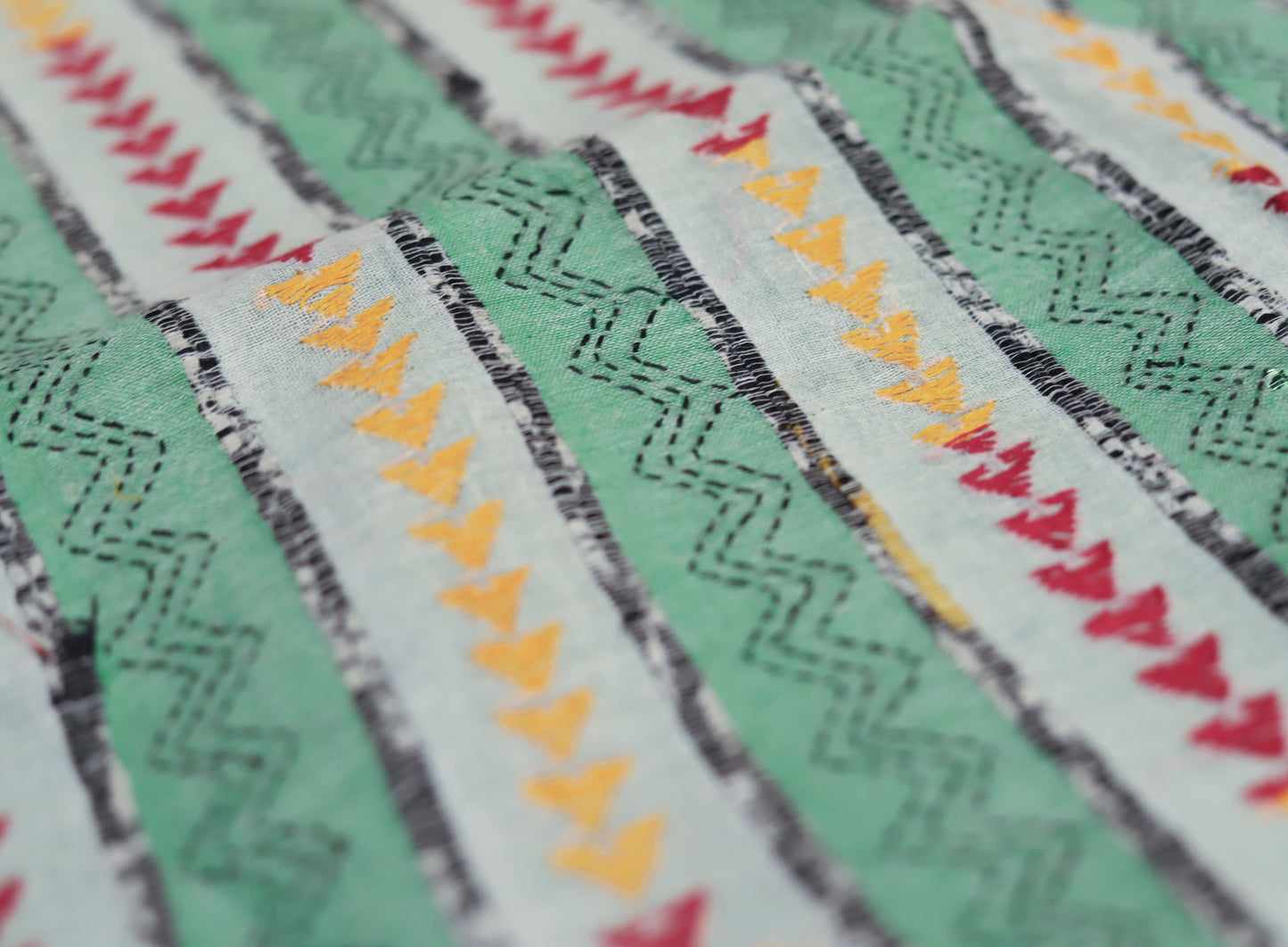 Bengal Handwoven Khesh Kantha Saree