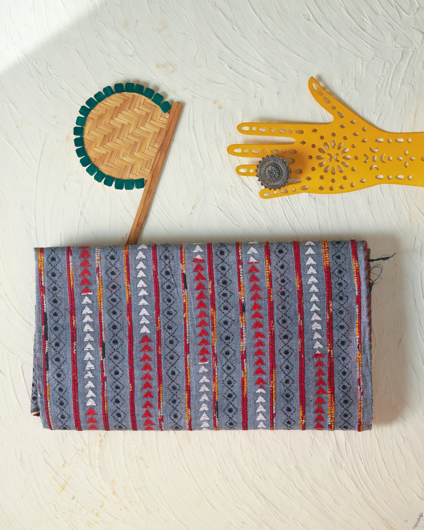 Bengal Handwoven Khesh Kantha Saree