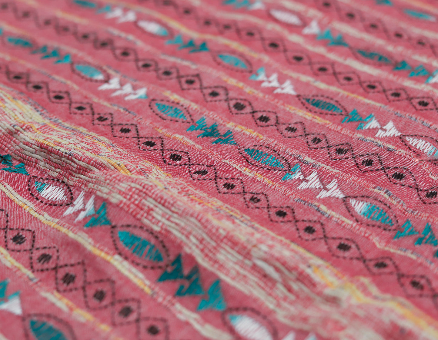 Bengal Handwoven Khesh Kantha Saree