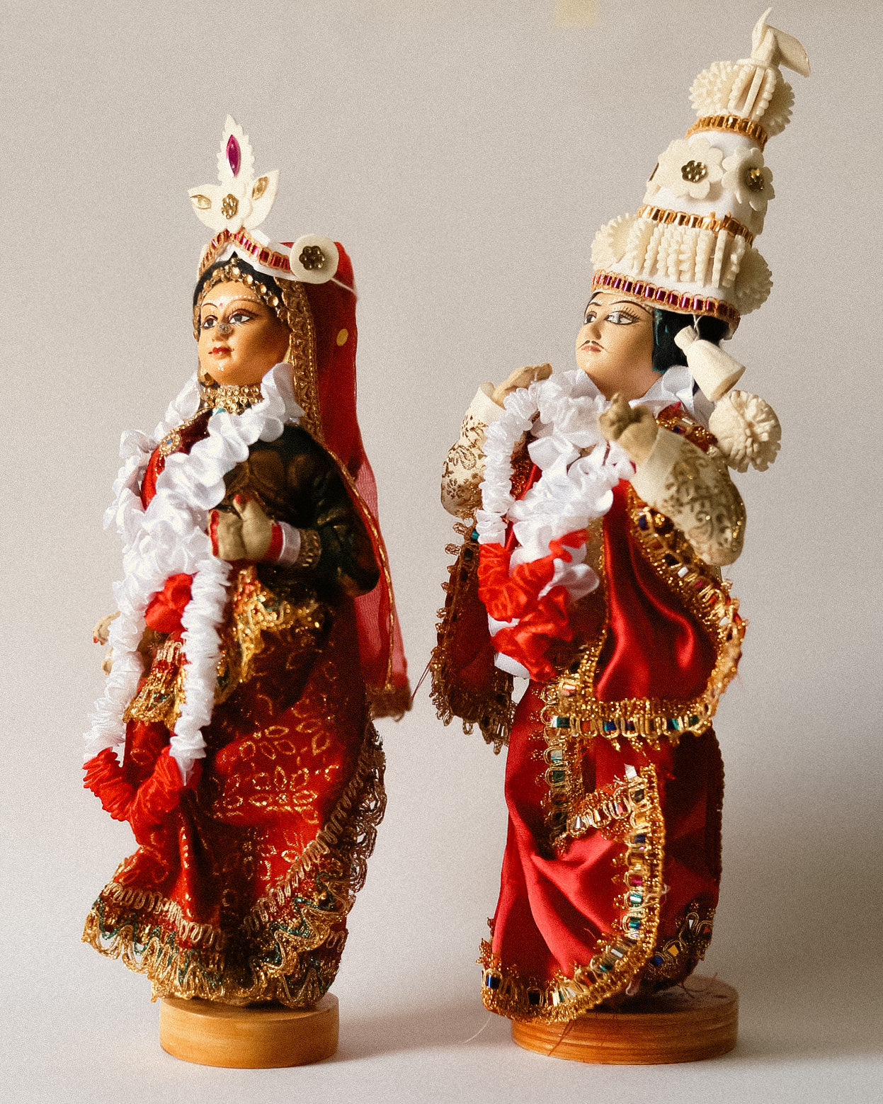 Handcrafted Bengali Wedding Couple Dolls