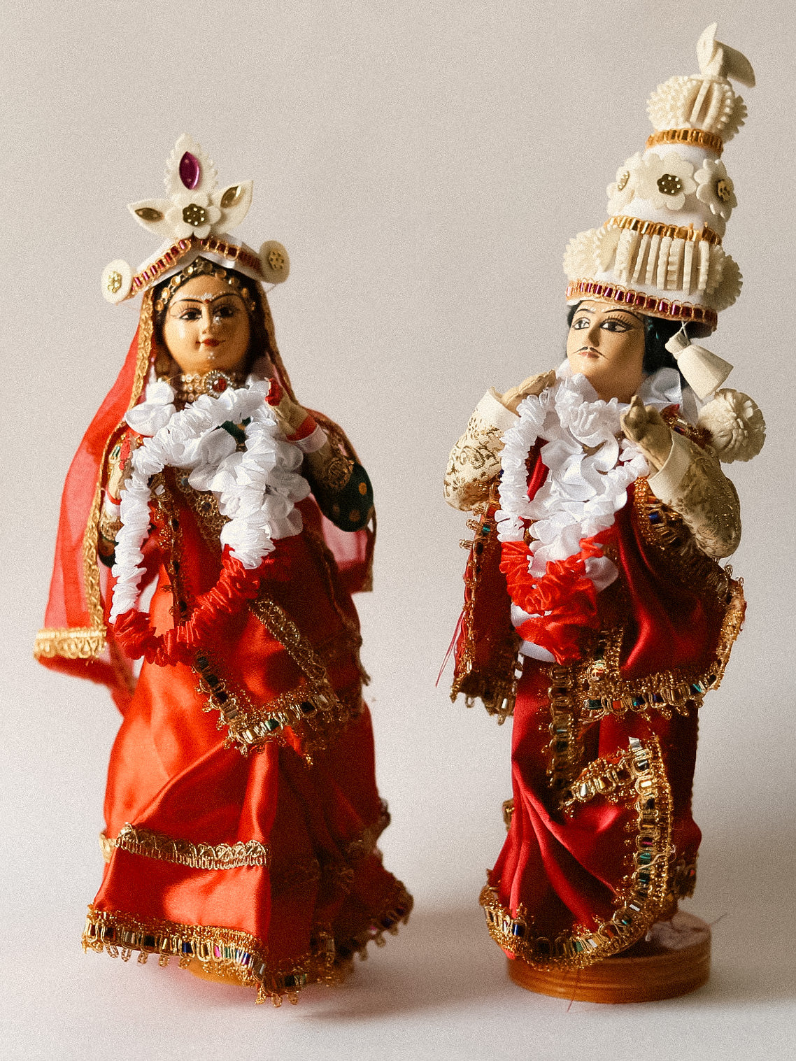 Handcrafted Bengali Wedding Couple Dolls