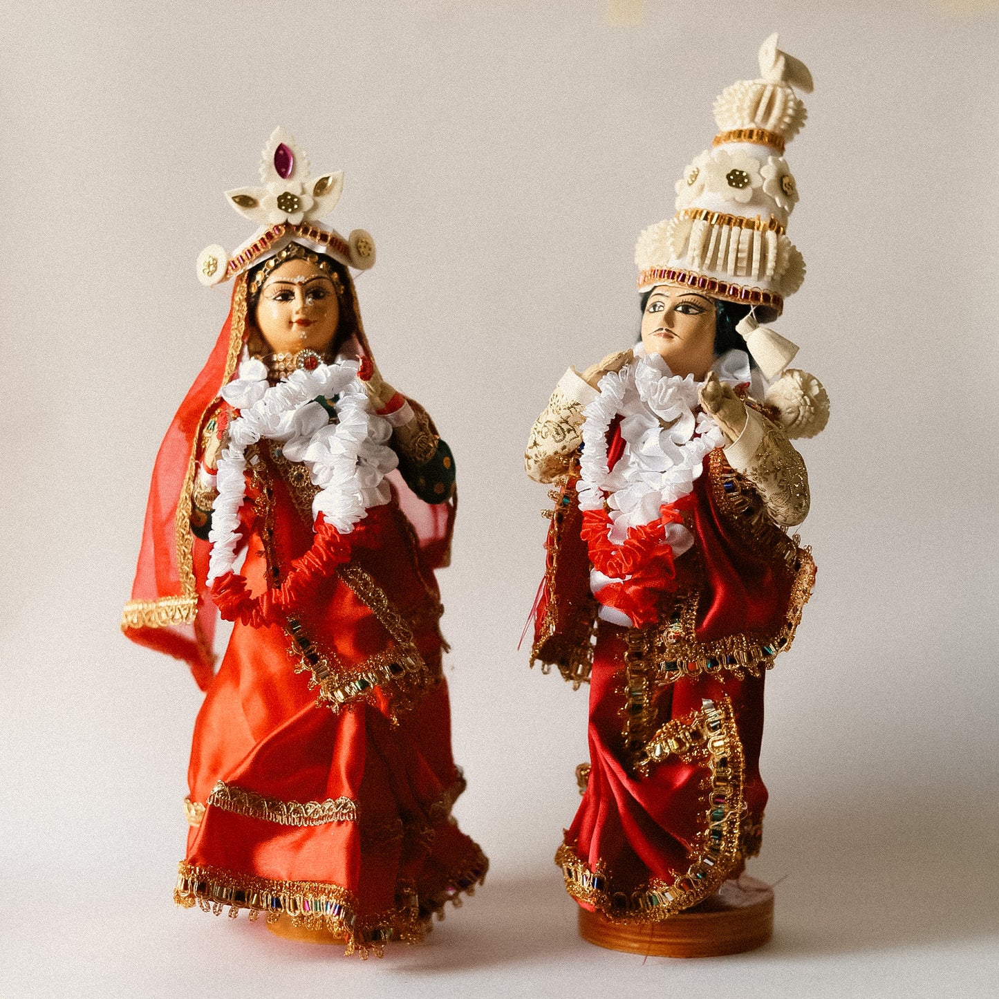 Handcrafted Bengali Wedding Couple Dolls